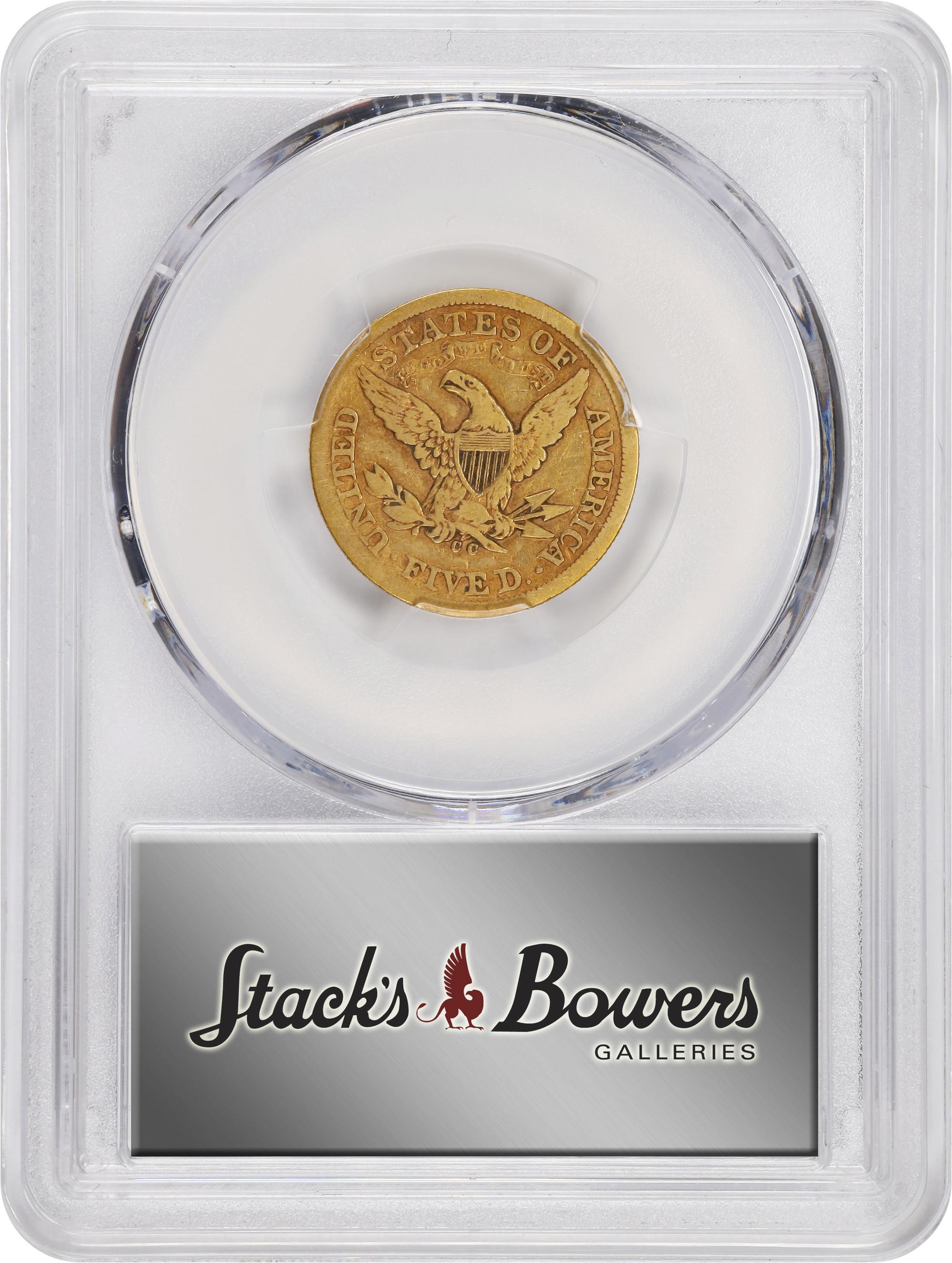 image for: 1870-CC Liberty Head Half Eagle. VF-25 (PCGS).