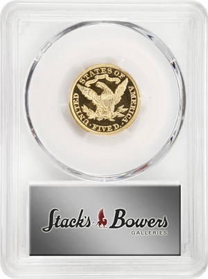 image for: 1890 Liberty Head Half Eagle. JD-1. Rarity-5. Proof-66 Deep Cameo (PCGS). CAC. CMQ.