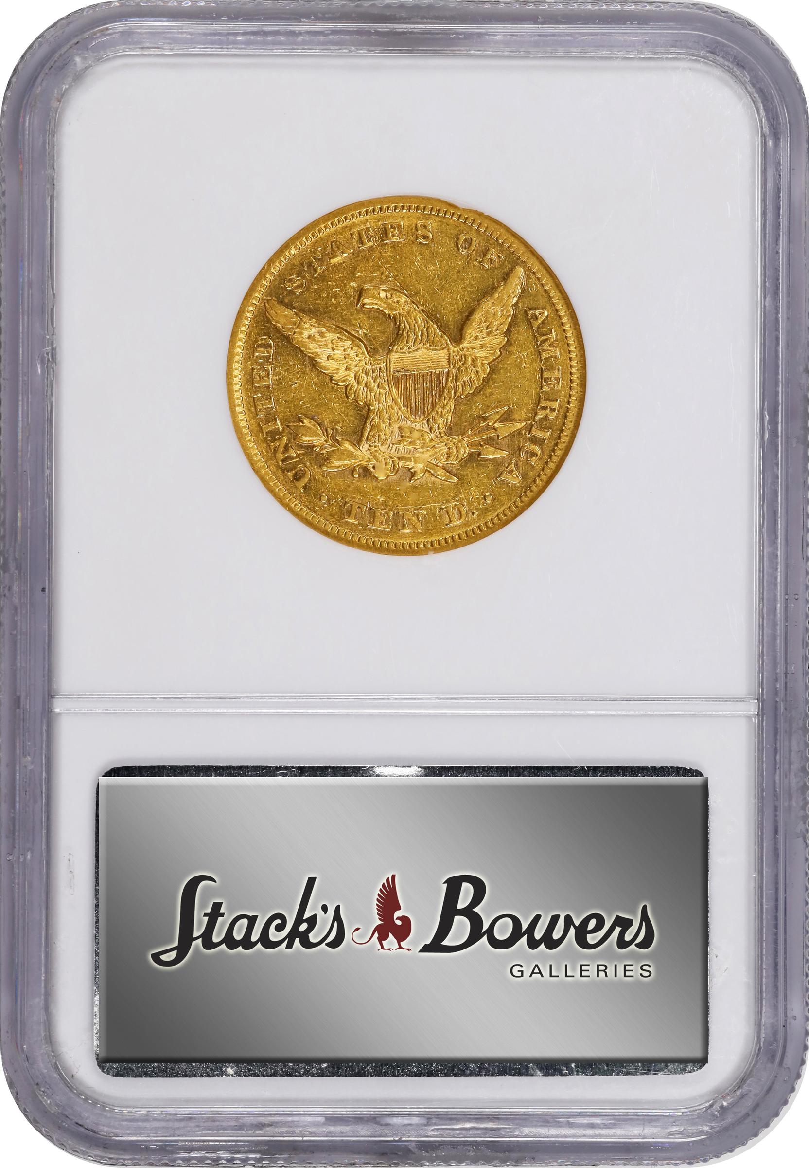 image for: 1864 Liberty Head Eagle. AU-50 (NGC).