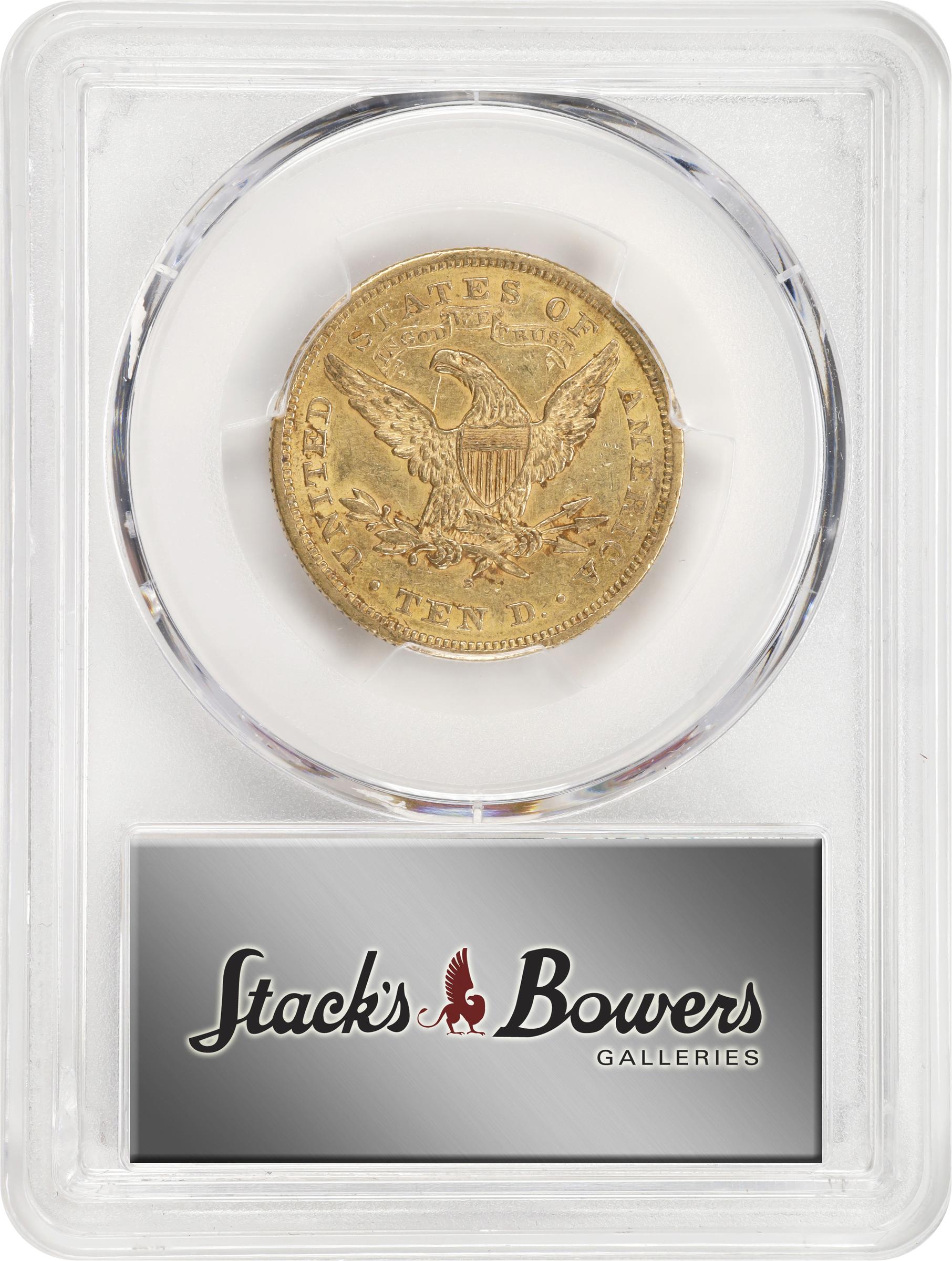 image for: 1869-S Liberty Head Eagle. AU-55 (PCGS). CAC. CMQ.