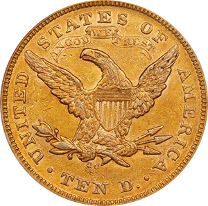 image for: 1870-CC Liberty Head Eagle. AU-55 (PCGS). CMQ.
