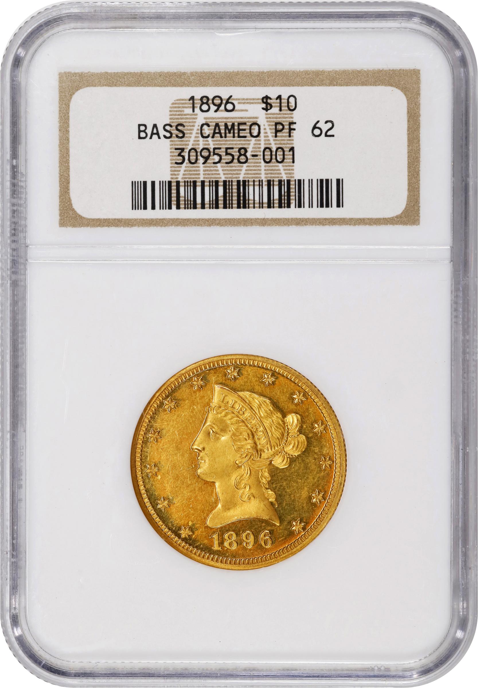 image for: 1896 Liberty Head Eagle. JD-1. Rarity-5+. Proof-62 Cameo (NGC).