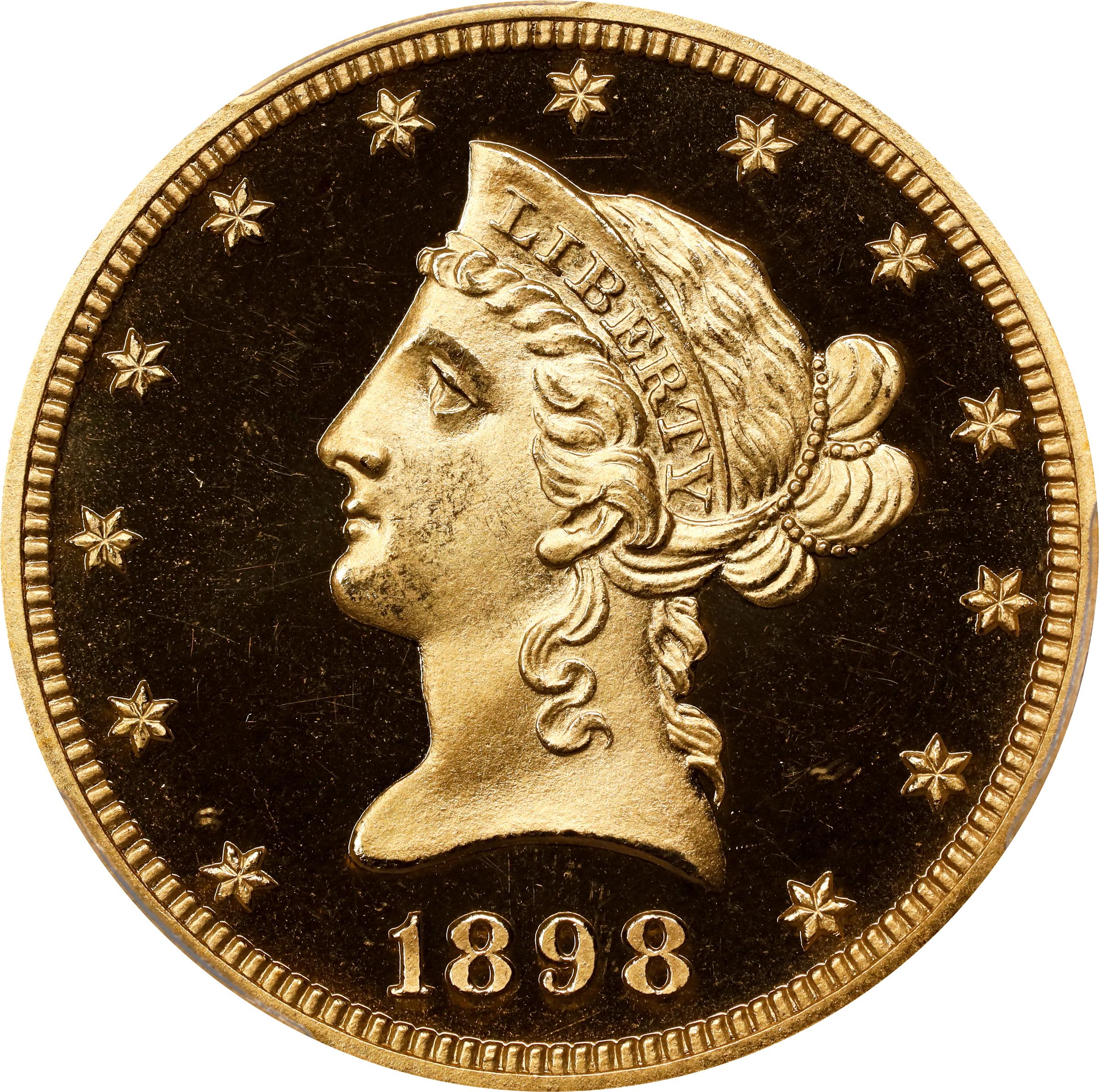 image for: 1898 Liberty Head Eagle. JD-1. Rarity-5+. Proof-67 Deep Cameo (PCGS). CAC.