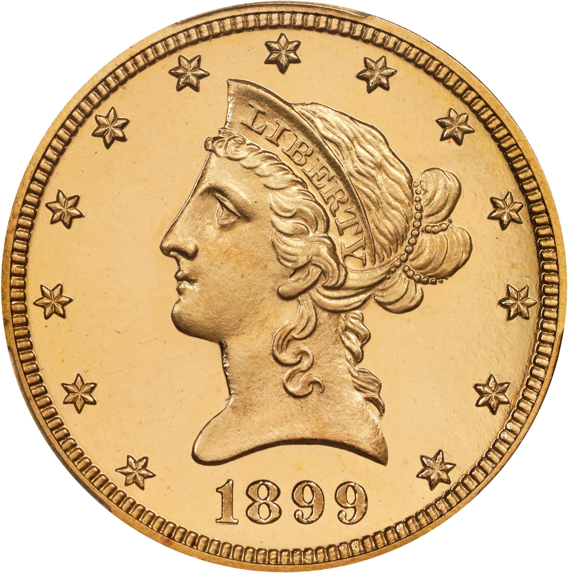 image for: 1899 Liberty Head Eagle. JD-1. Rarity-5. Proof-64 Deep Cameo (PCGS). CAC.