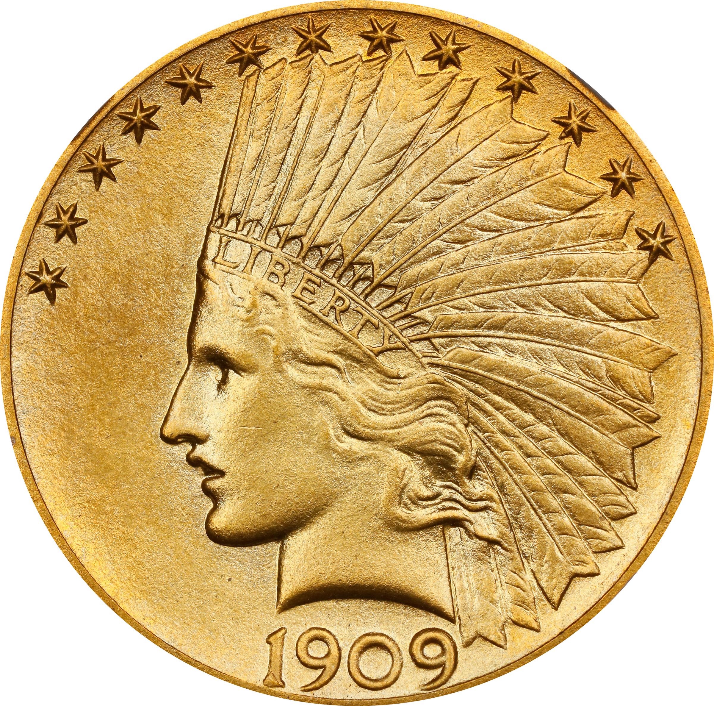 image for: 1909 Indian Eagle. JD-1. Rarity-5. Proof-67 (NGC).