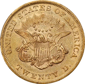 image for: 1862 Liberty Head Double Eagle. AU-55 (PCGS).