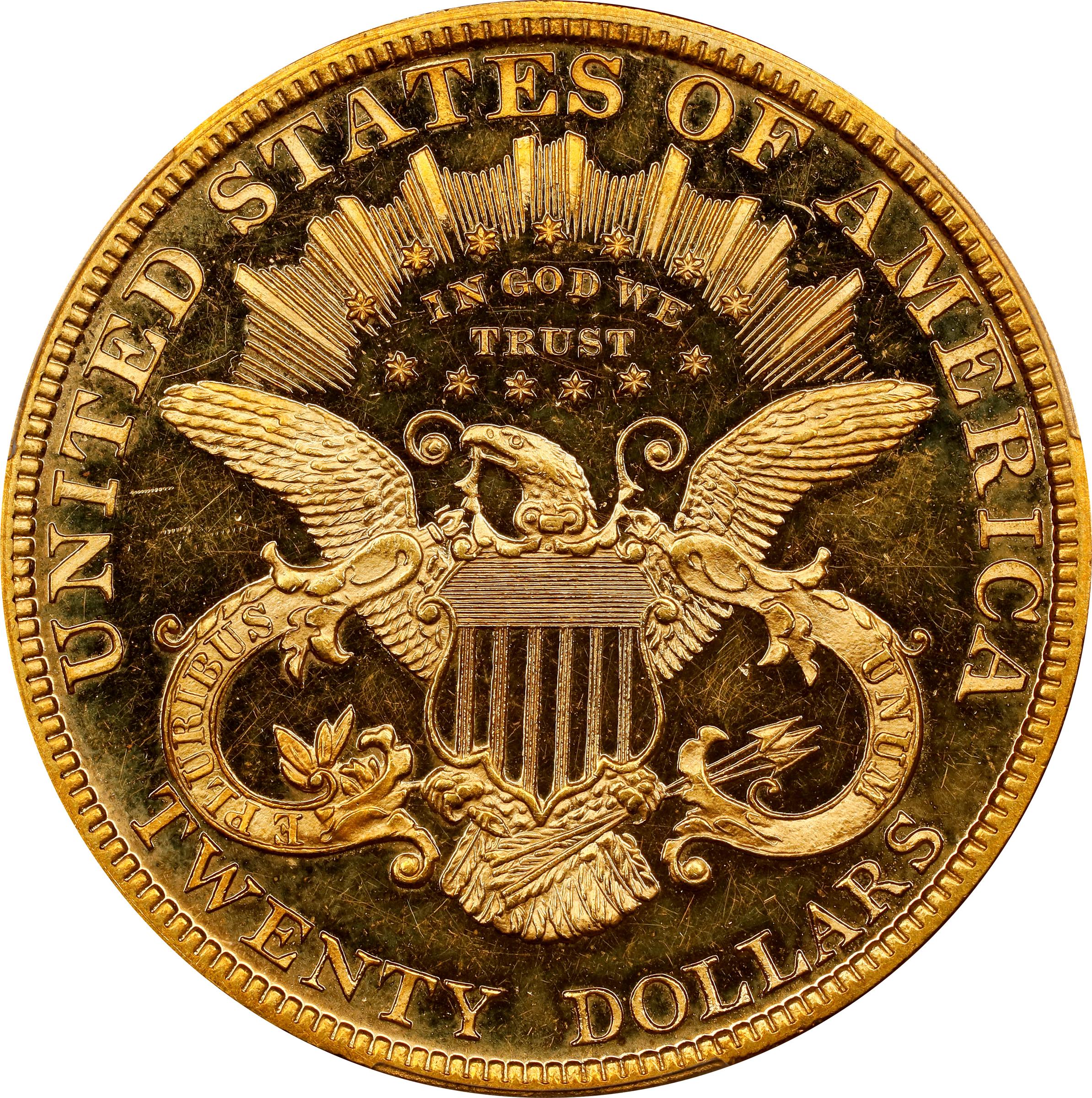 image for: 1896 Liberty Head Double Eagle. JD-1. Rarity-5-. Proof-63+ Deep Cameo (PCGS). CAC. CMQ-X.
