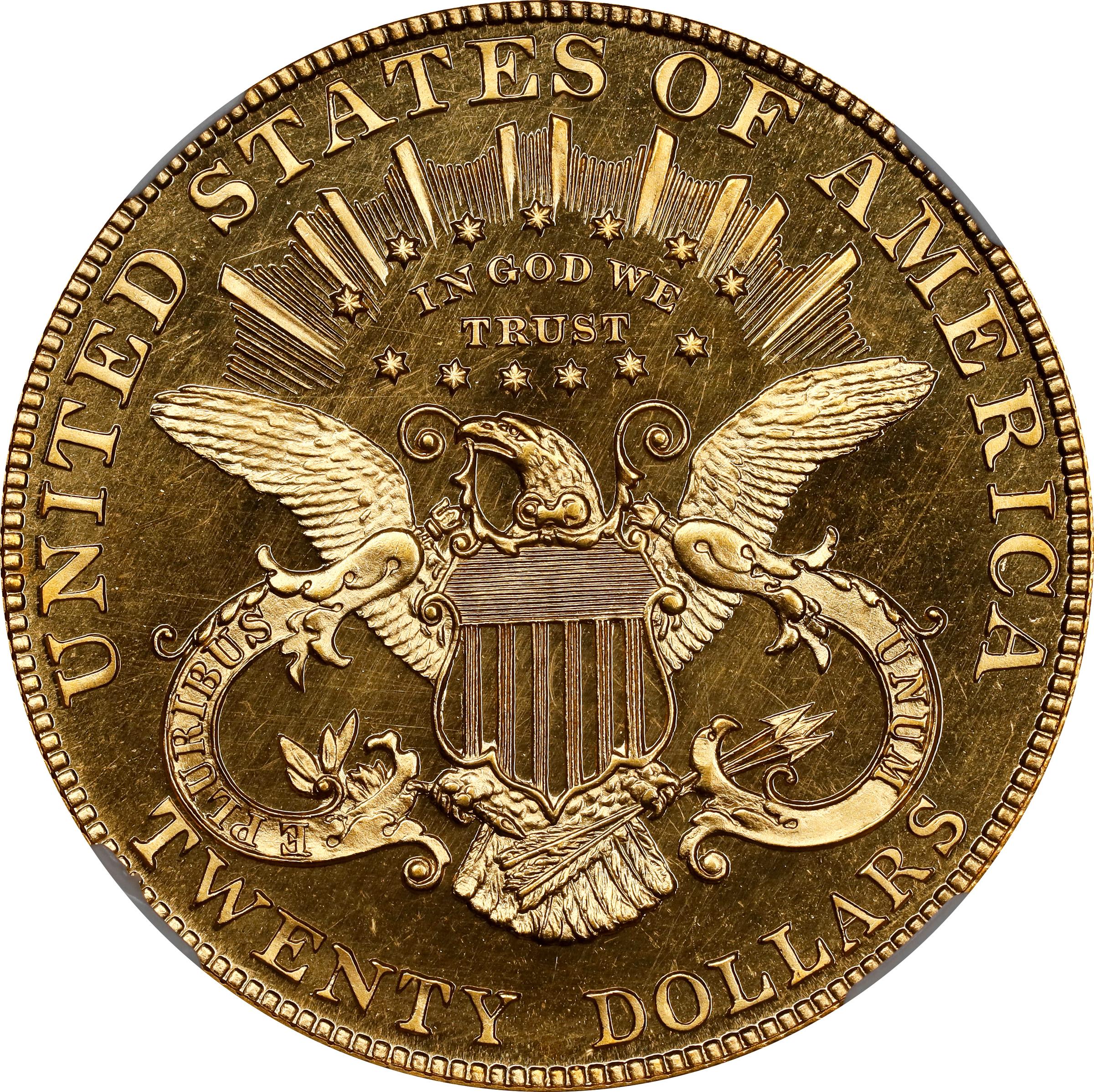 image for: 1907 Liberty Head Double Eagle. JD-1. Rarity-5. Proof-66+ Cameo (NGC).