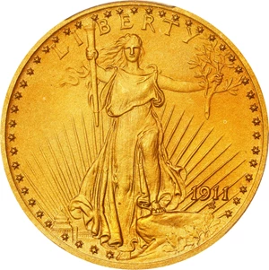 image for: 1911 Saint-Gaudens Double Eagle. JD-1. Rarity-5. Proof-65 (PCGS). CAC. CMQ.