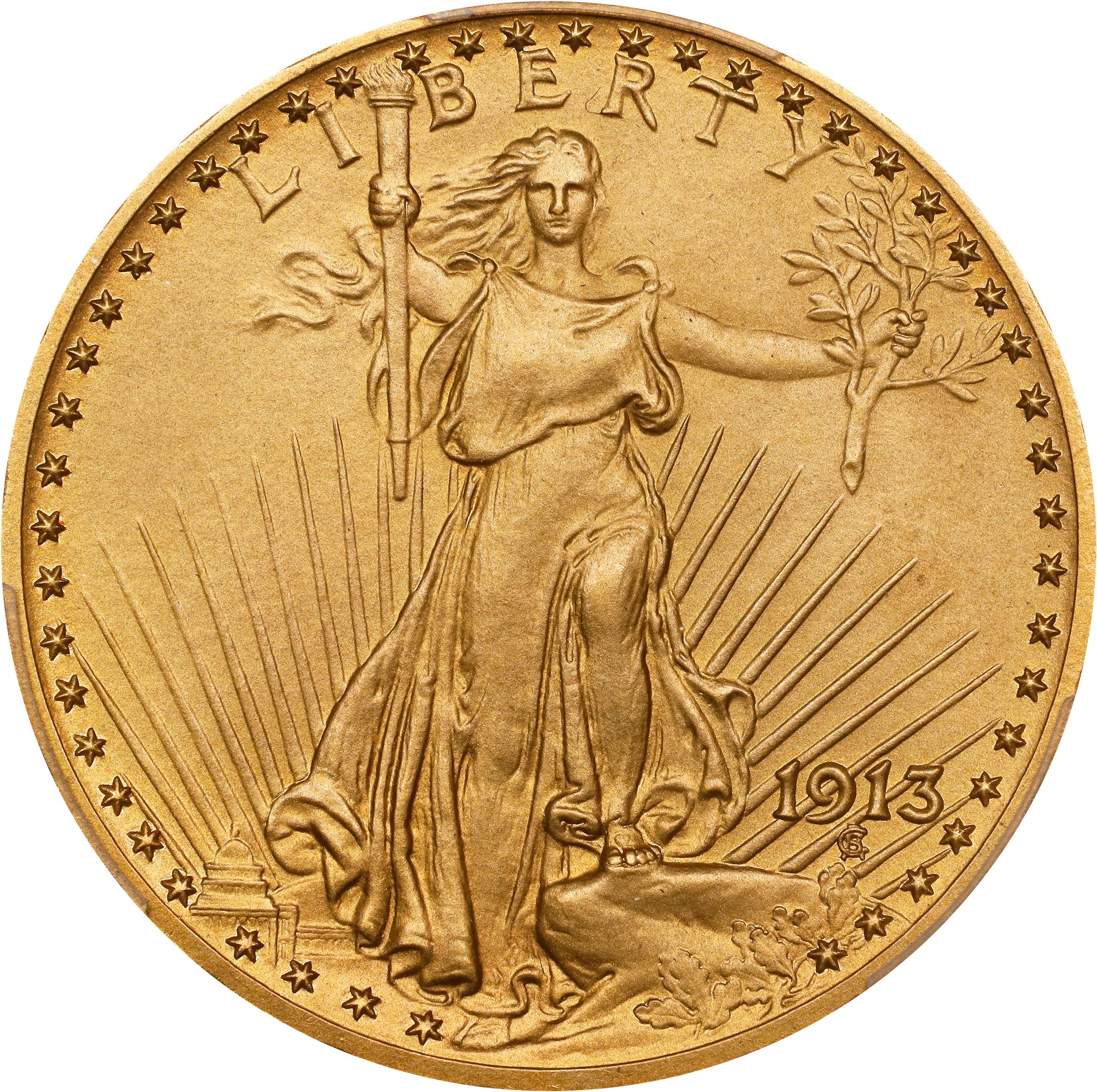 image for: 1913 Saint-Gaudens Double Eagle. JD-1. Rarity-5. Proof-66 (PCGS). CAC. CMQ.