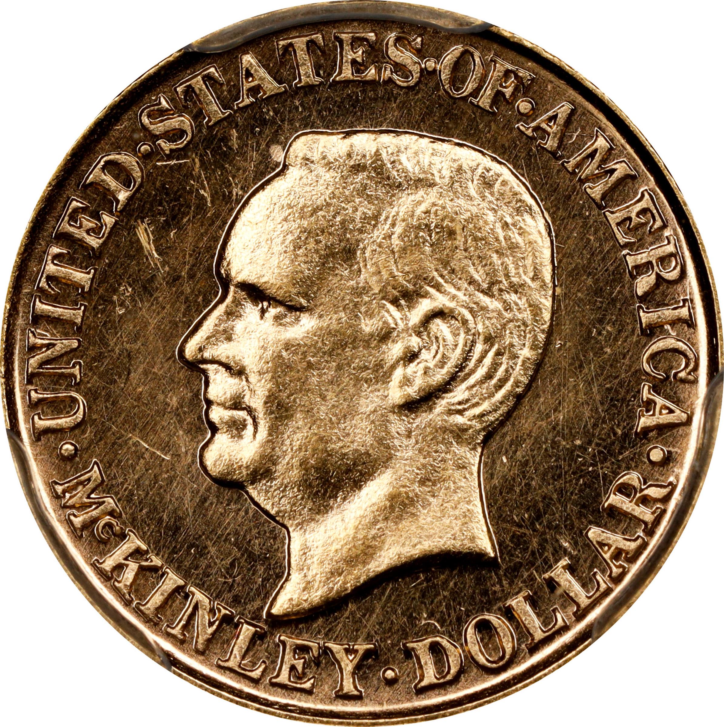 image for: 1916 McKinley Memorial Gold Dollar. Proof-63 Cameo (PCGS). CAC. CMQ.