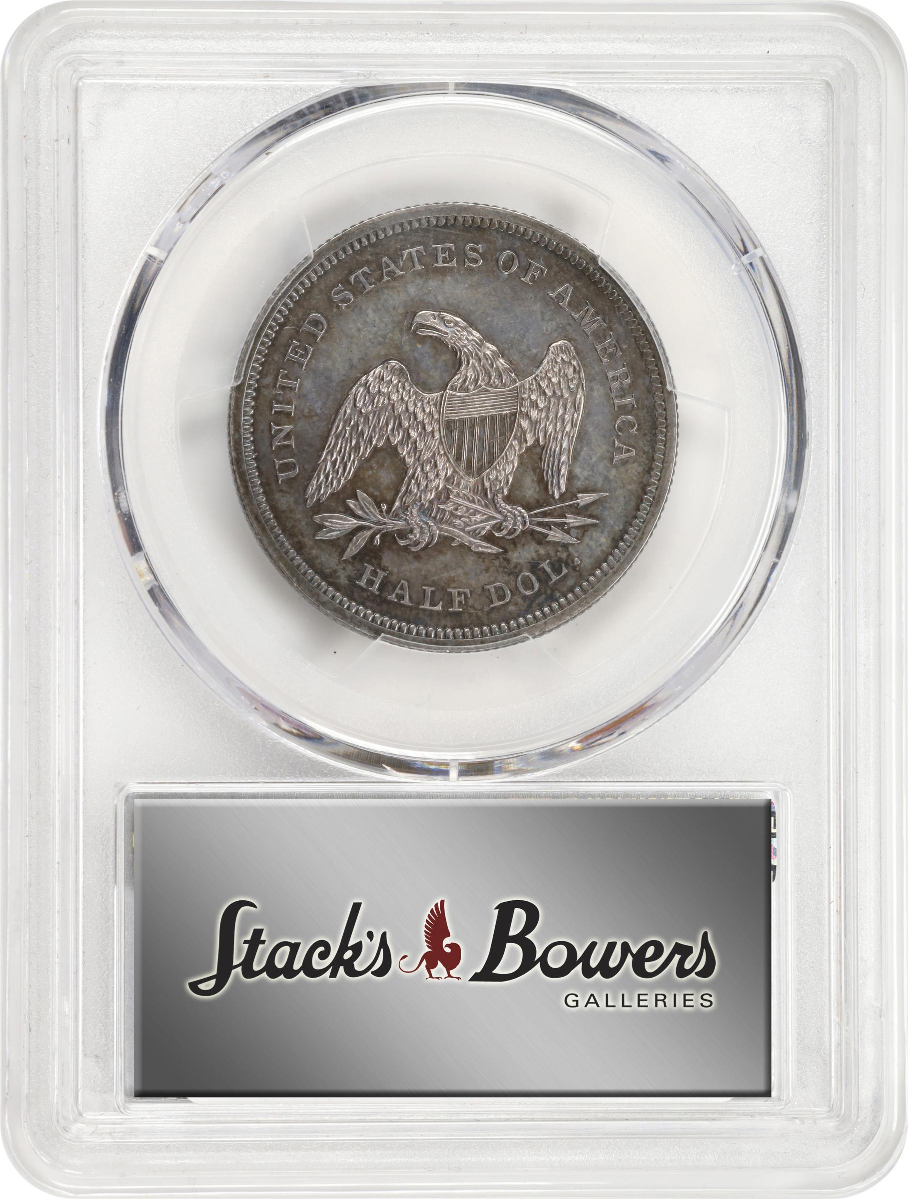 image for: 1839 Pattern Half Dollar. Judd-93 Original, Pollock-105. Rarity-7-. Silver. Reeded Edge. Proof-65+ (PCGS).