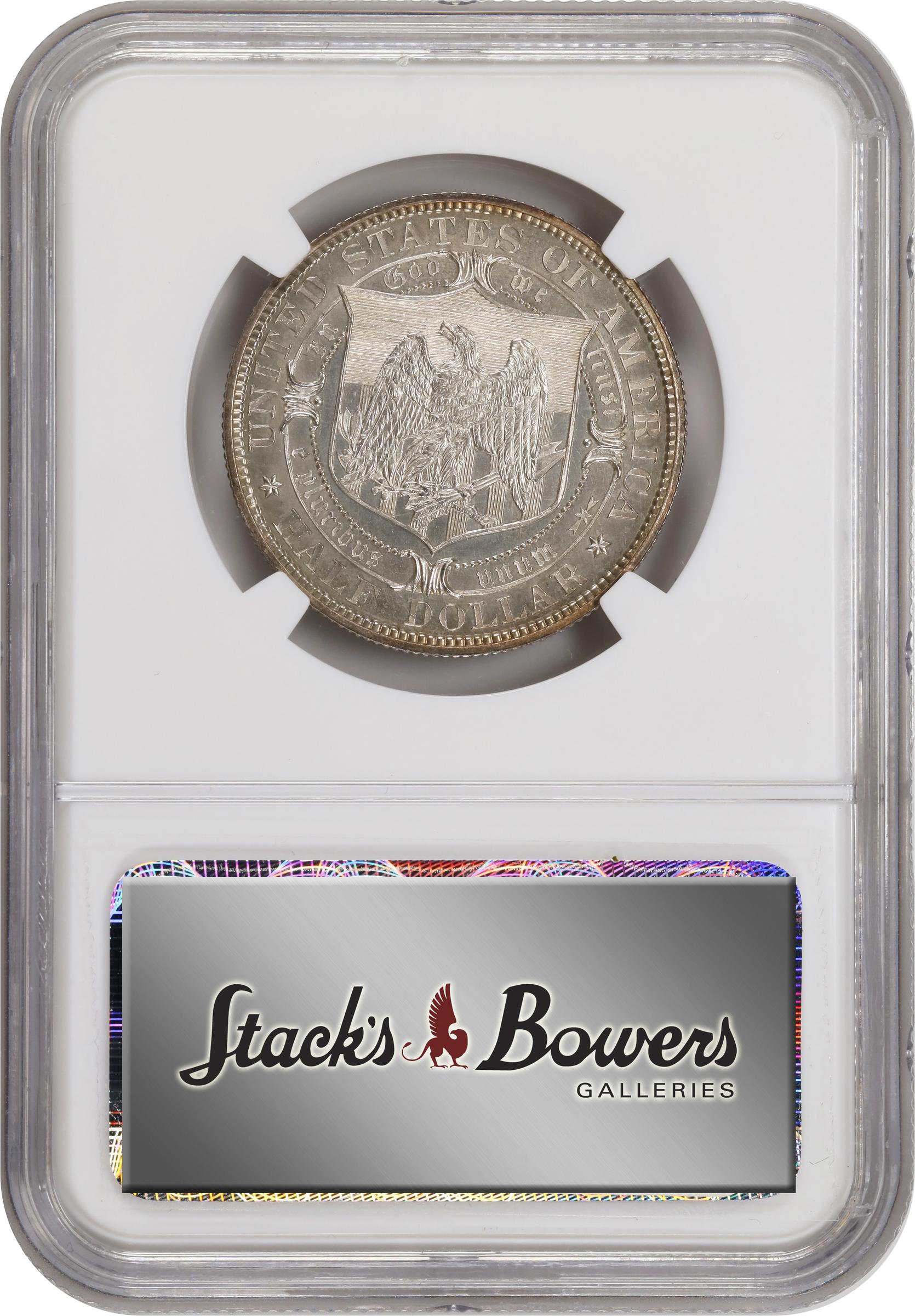 image for: 1877 Pattern Half Dollar. Judd-1524, Pollock-1690. Rarity-7-. Silver. Reeded Edge. Proof-64 (NGC).