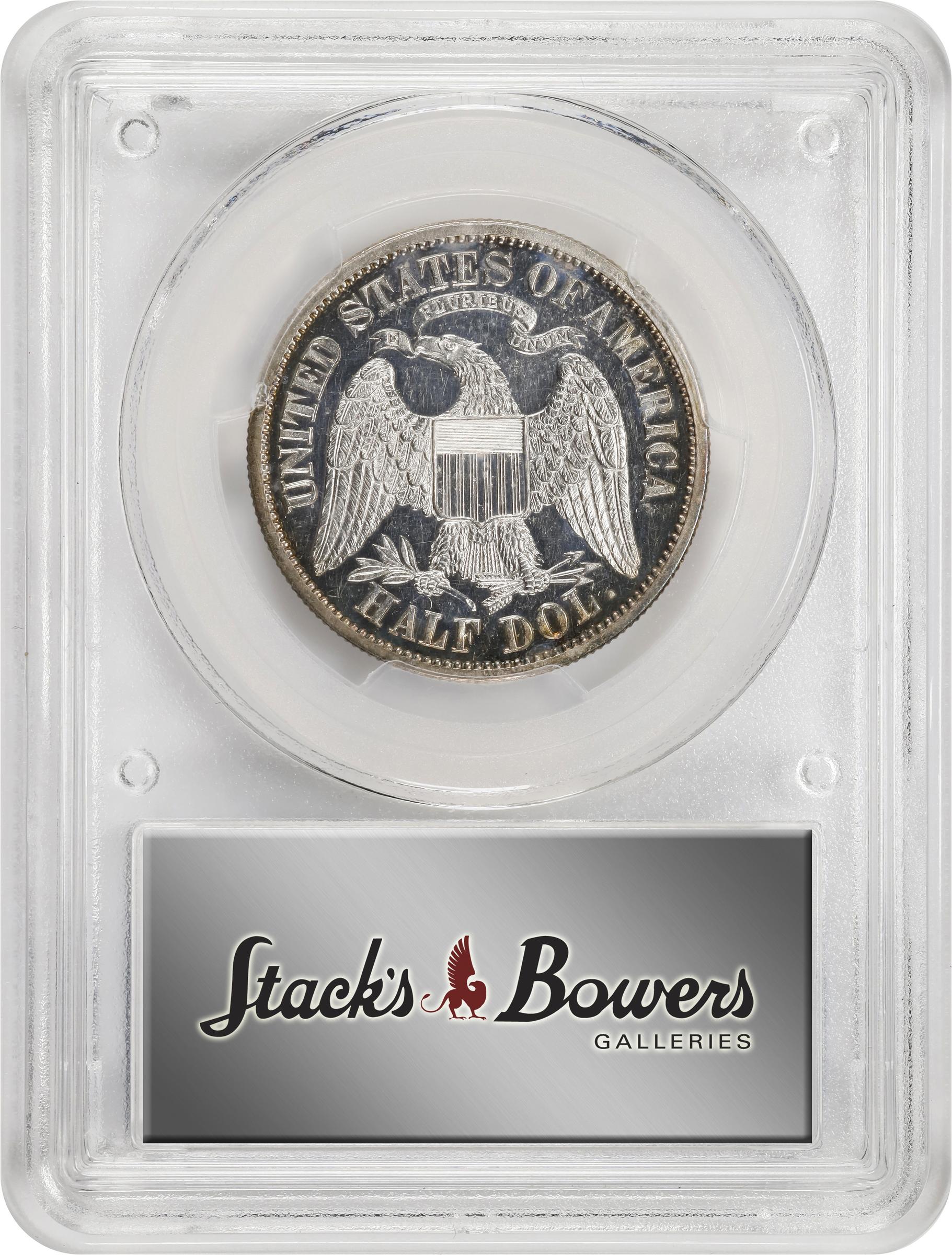 image for: 1877 Pattern Half Dollar. Judd-1540, Pollock-1711A. Rarity-7+. Silver. Reeded Edge. Proof-62 (PCGS).