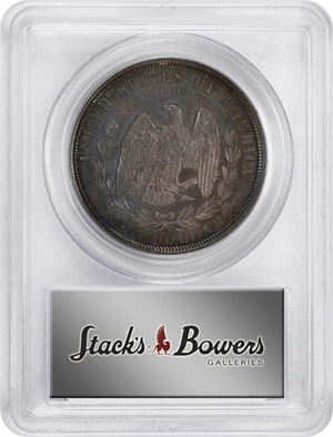 image for: 1879 Pattern Standard Dollar. Judd-1605, Pollock-1801. Rarity-7-. Silver. Reeded Edge. Proof-64 (PCGS). CAC.