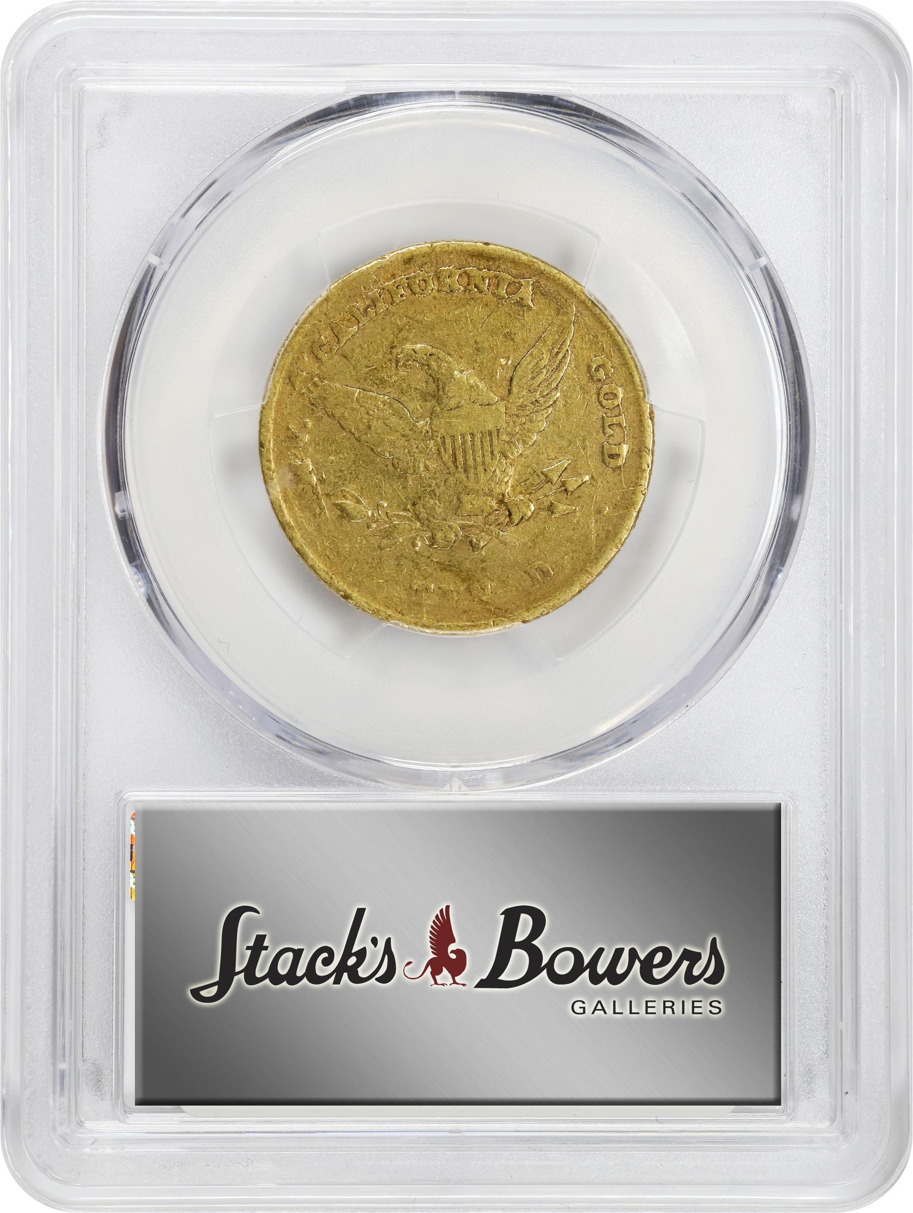 image for: 1852 Wass, Molitor & Co. $10. K-4. Rarity-4+. Large Head, Wide Uneven Date. EF-45 (PCGS). CMQ.