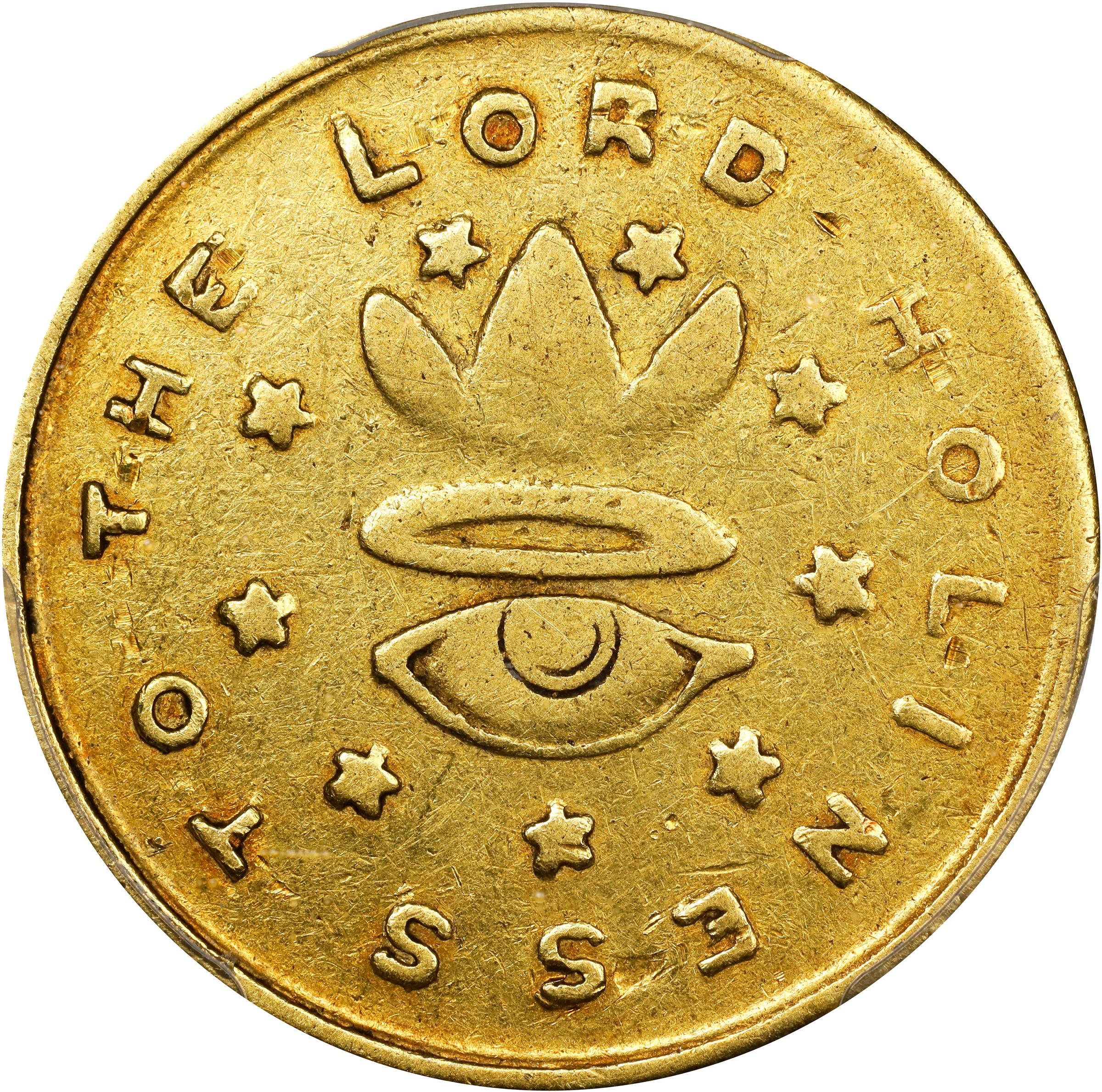 image for: 1850 Mormon $5. K-5. Rarity-5. EF-40 (PCGS). CMQ.