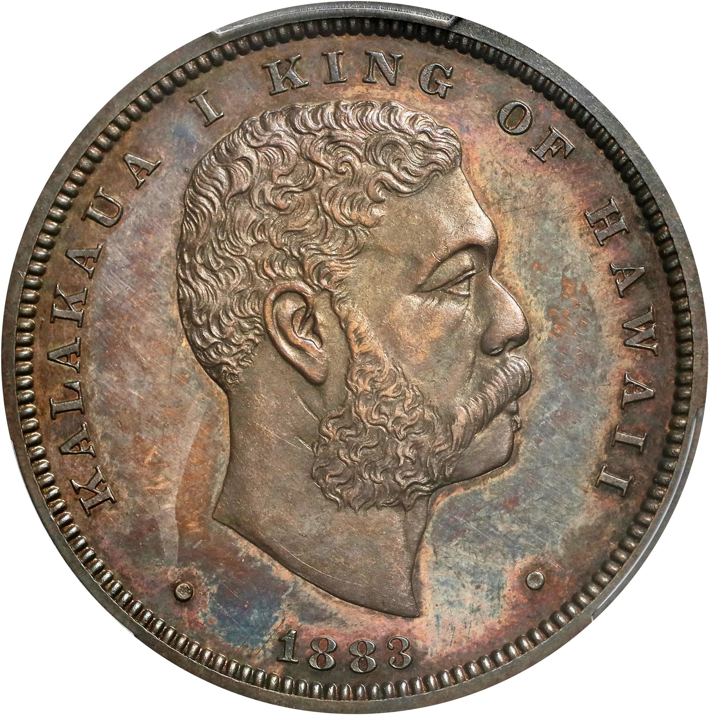 image for: 1883 Hawaii Half Dollar. Medcalf-Russell 2CS-4. Proof-63 (PCGS).