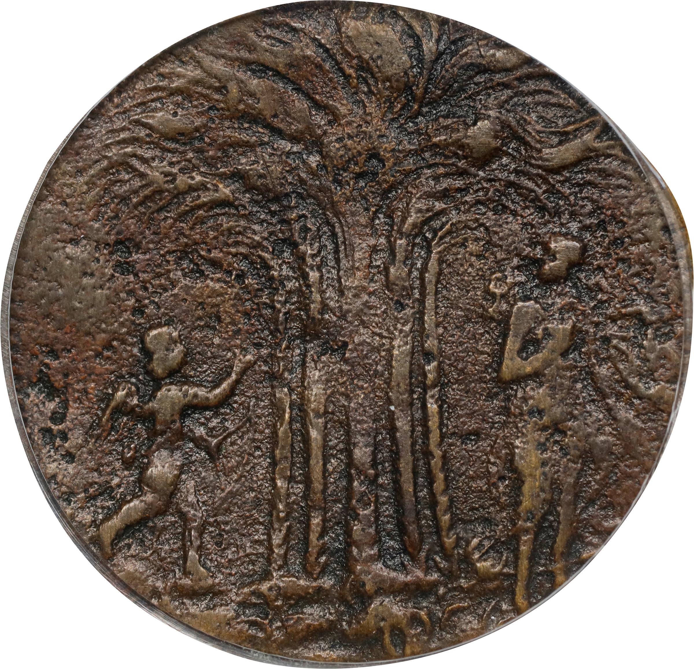 image for: Undated (ca. 1670) New Yorke in America Token. W-1705. Rarity-6+. Brass. Fine-15 (PCGS). OGH.