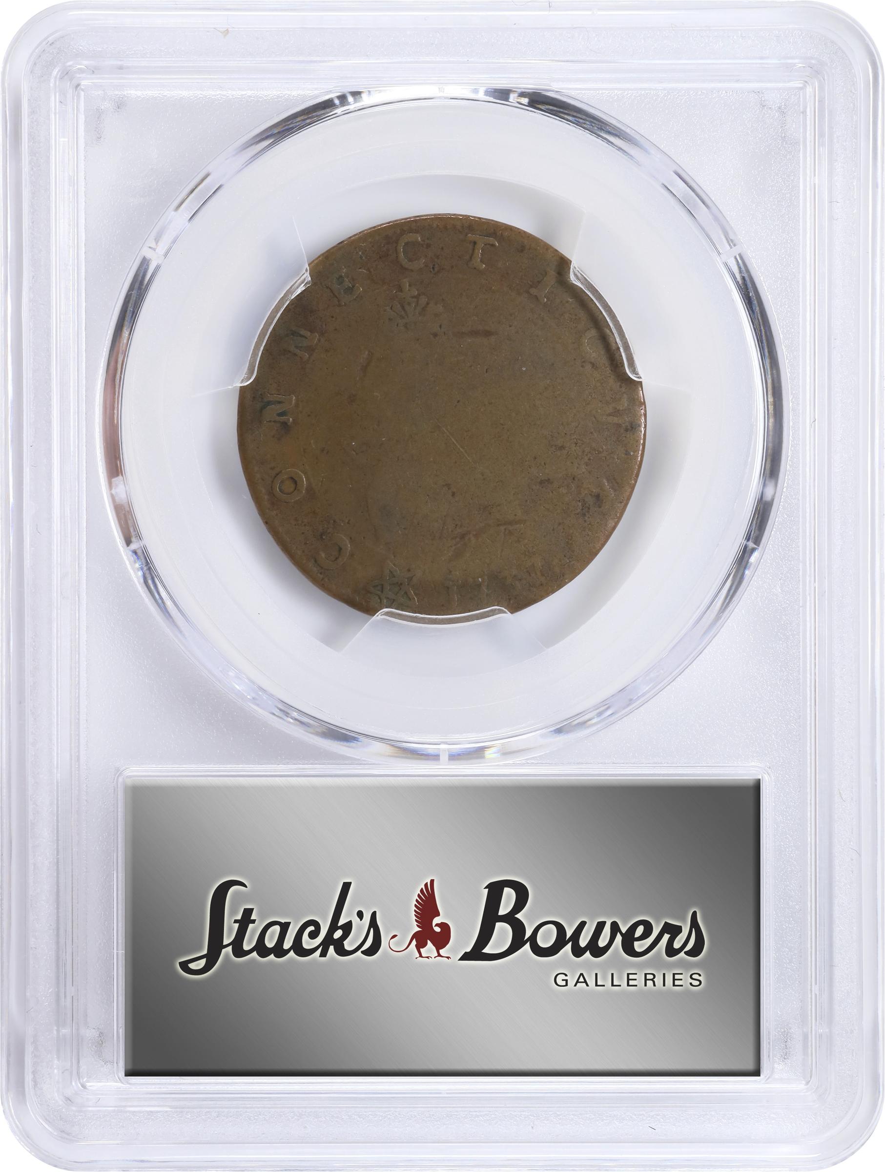 image for: 1737 Higley Copper. Freidus 1.3-A, W-8125. Rarity-7+. THE VALVE OF THREE PENCE / CONNECTICVT, 3 Hammers. VF-20 (PCGS).