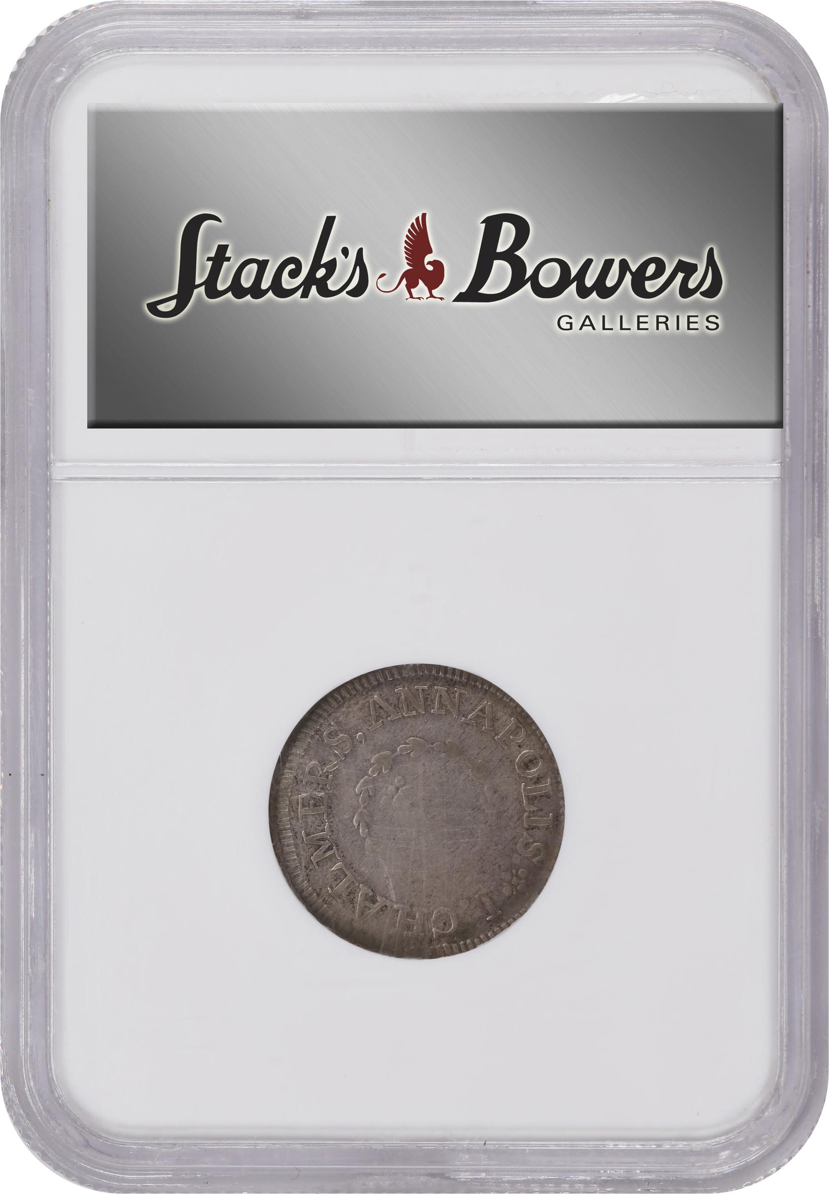 image for: 1783 John Chalmers Shilling. W-1785. Rarity-4+. Birds, Short Worm. Fine-12 (NGC).