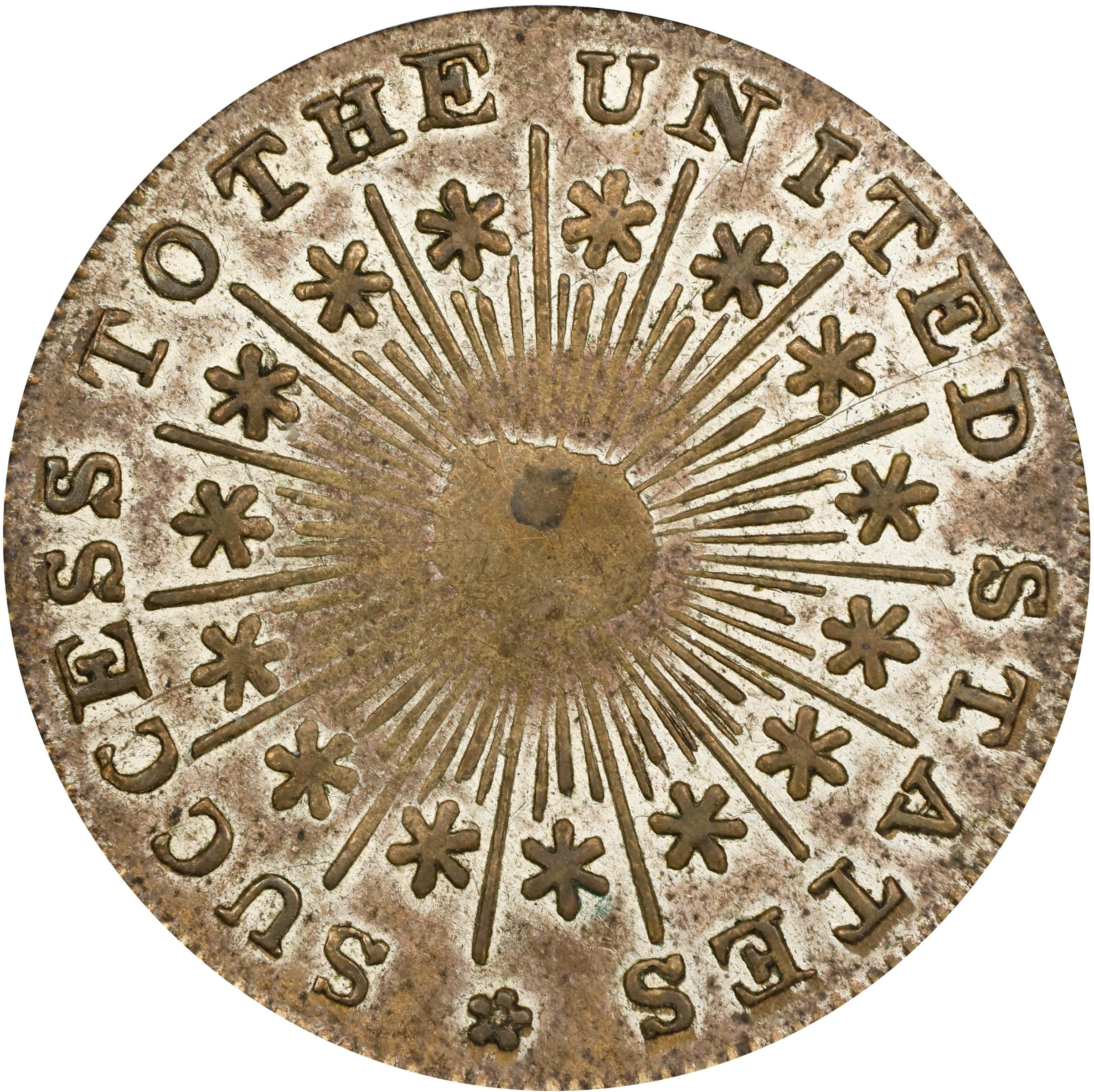 image for: Undated (ca. 1793) Washington Success Medal. Small Size. Musante GW-44, Baker-267A, W-10877. Brass. Plain Edge. EF-45 (PCGS).