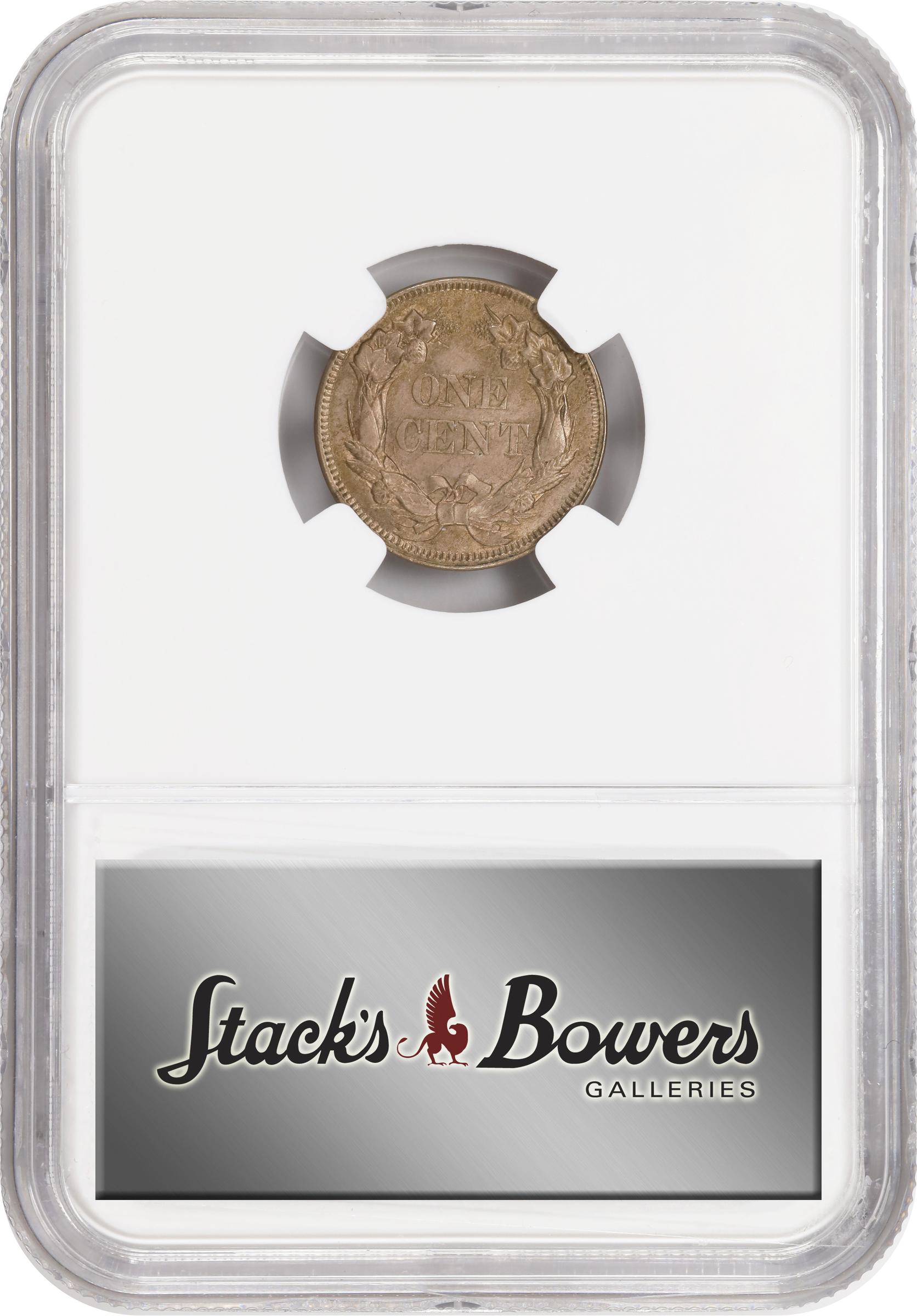 image for: 1857 Flying Eagle Cent. Type of 1857. Snow-4, FS-101. Doubled Die Obverse. MS-64 (NGC). CAC.