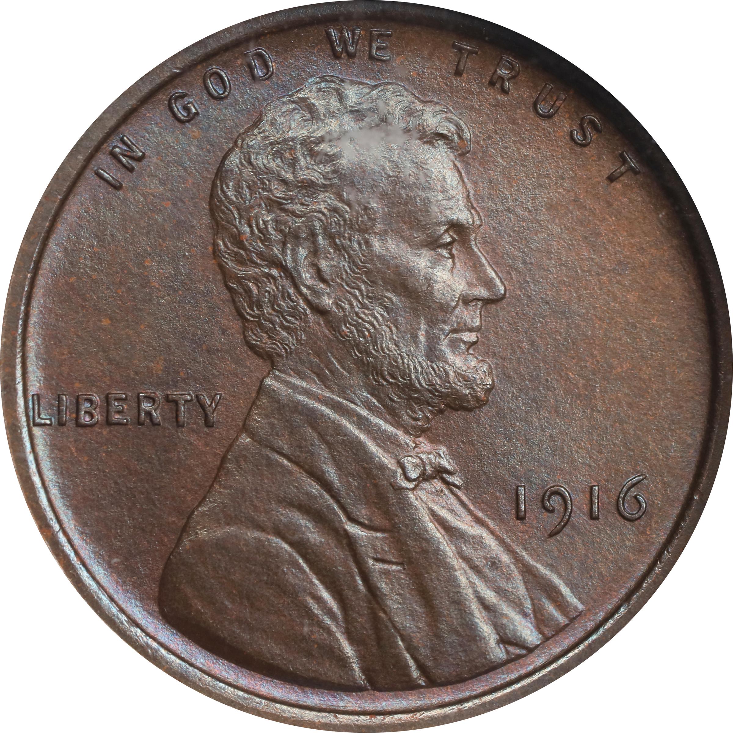image for: 1916 Lincoln Cent. Proof-66 BN (NGC).
