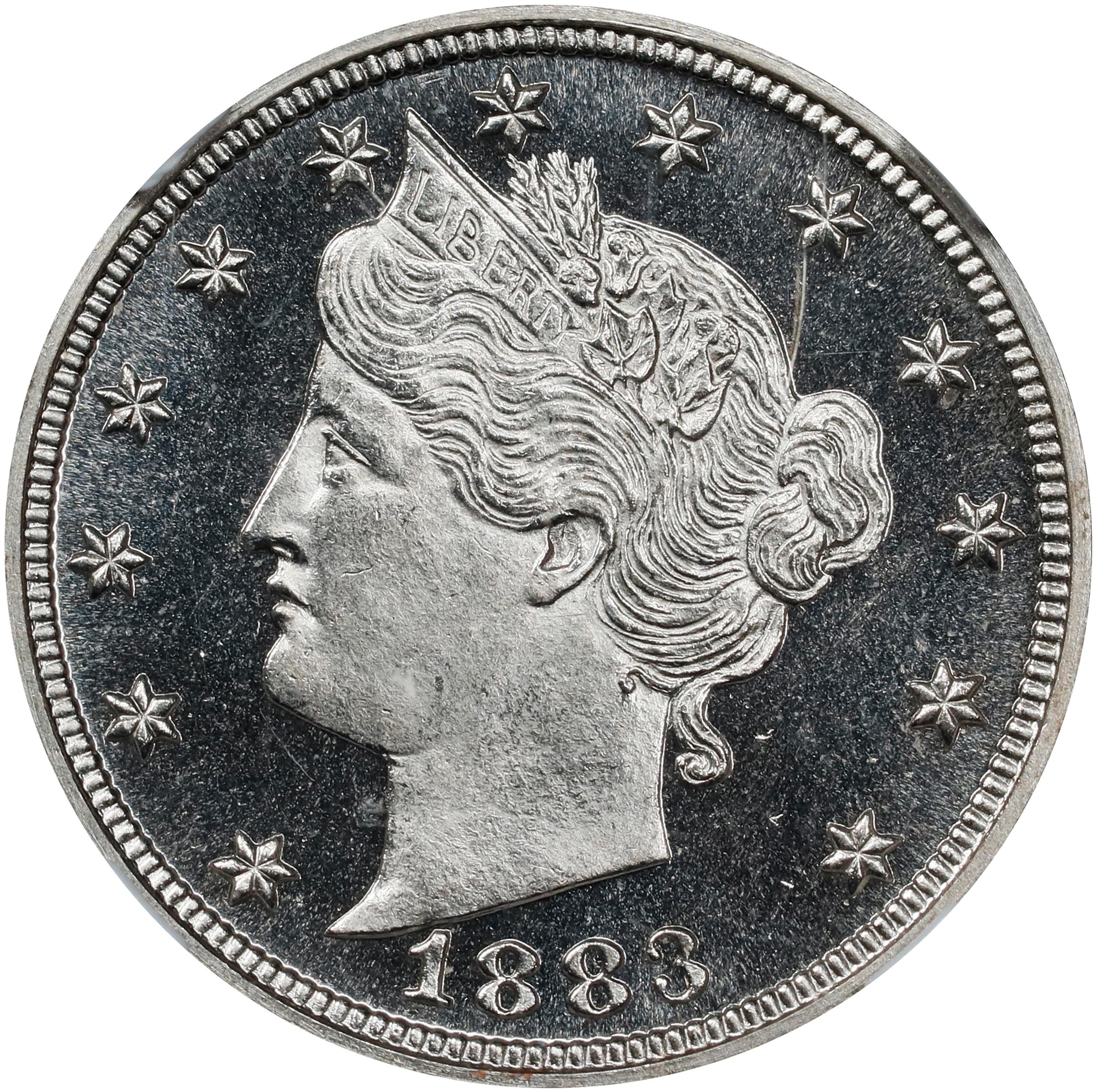 image for: 1883 Liberty Head Nickel. No CENTS. JD-1. Rarity-1. Proof-66+ Deep Cameo (NGC).