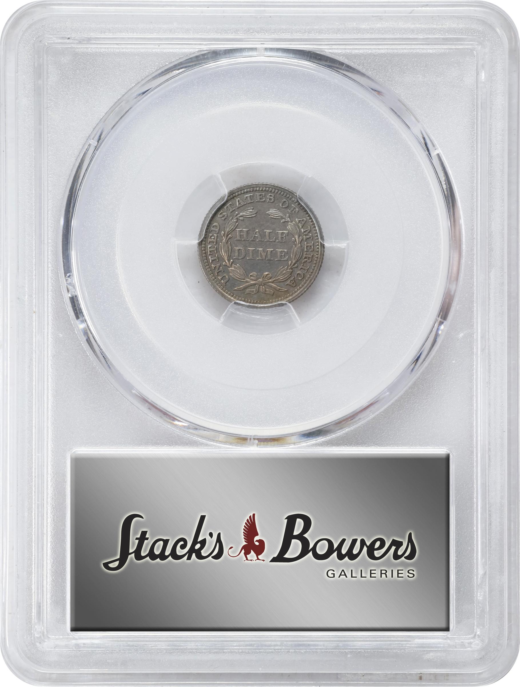 image for: 1857 Liberty Seated Half Dime. Proof-63 (PCGS). CAC.