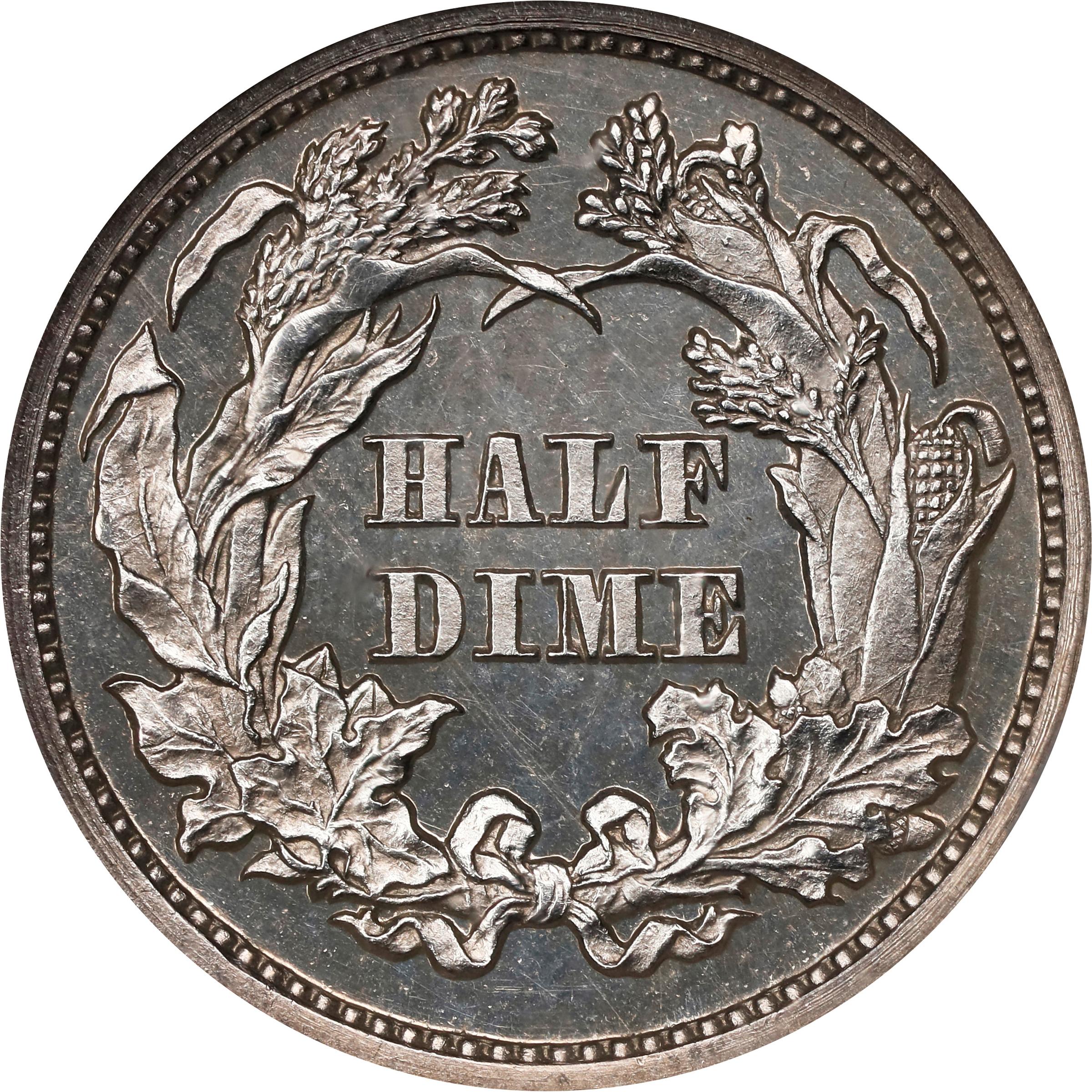 image for: 1864 Liberty Seated Half Dime. Proof-66 (NGC).