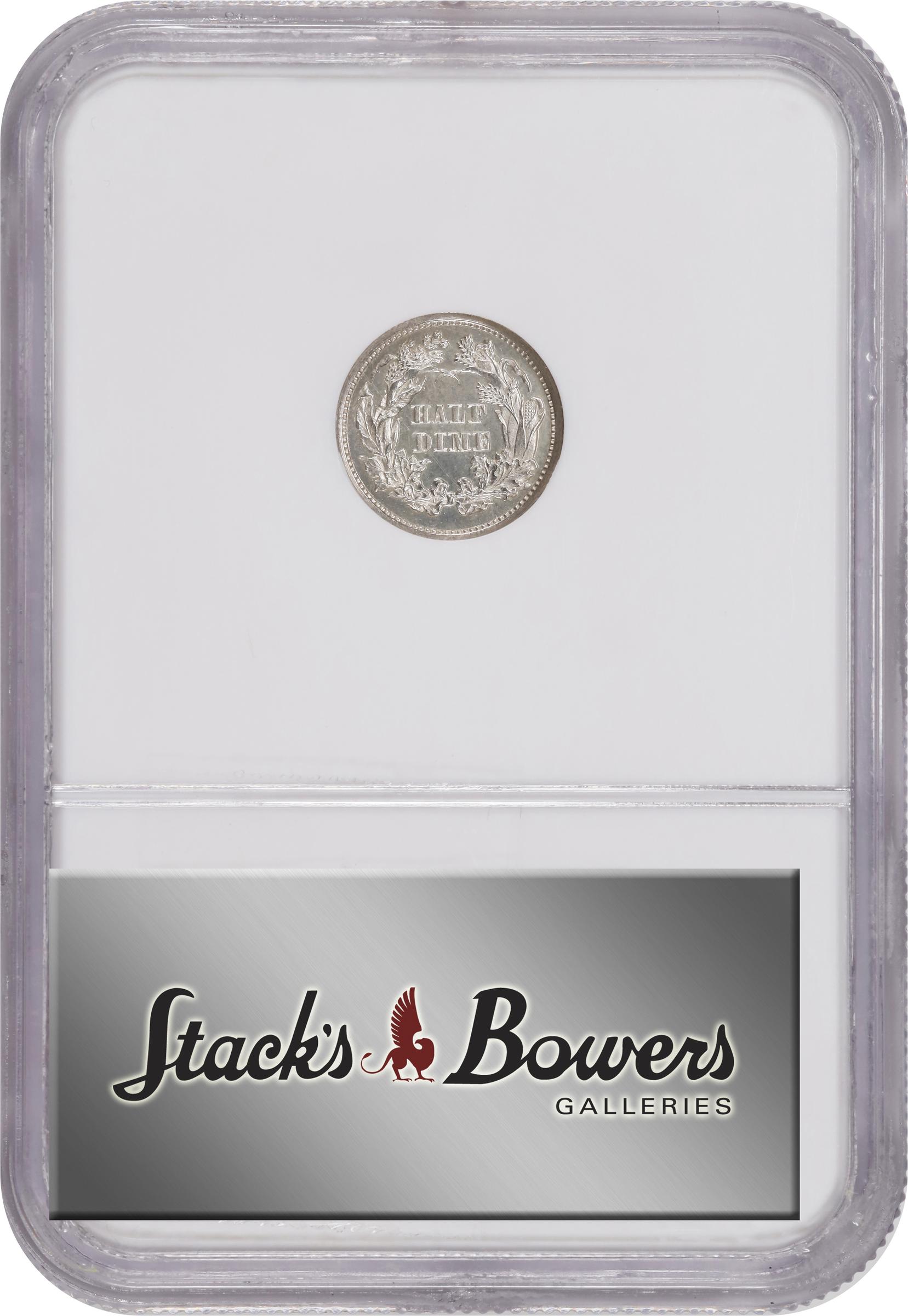 image for: 1864 Liberty Seated Half Dime. Proof-66 (NGC).