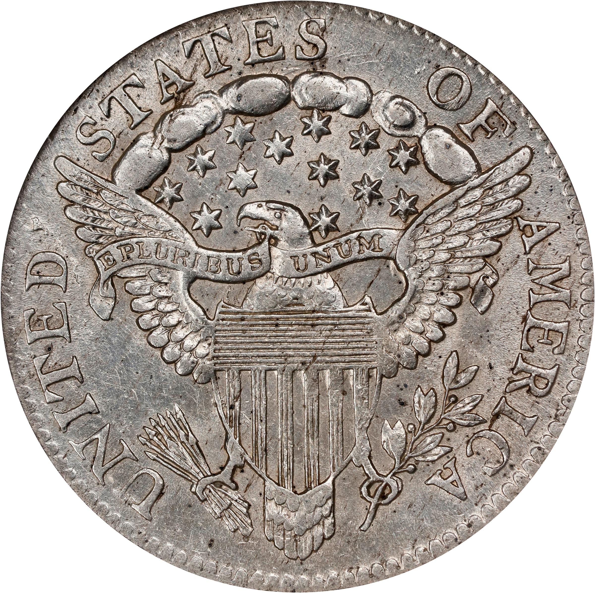 image for: 1805 Draped Bust Dime. JR-2. Rarity-1. 4 Berries. AU-58 (NGC).