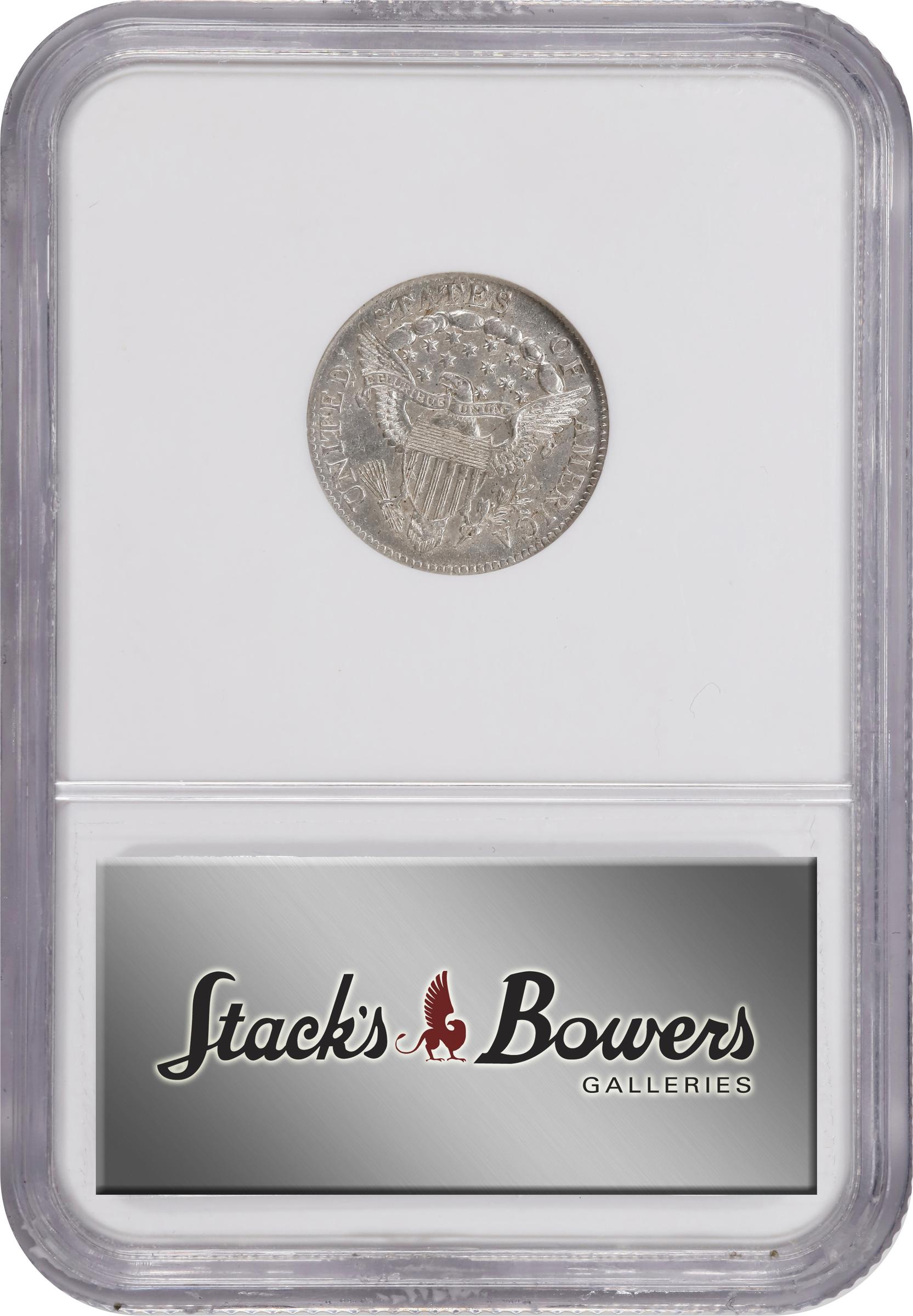 image for: 1805 Draped Bust Dime. JR-2. Rarity-1. 4 Berries. AU-58 (NGC).