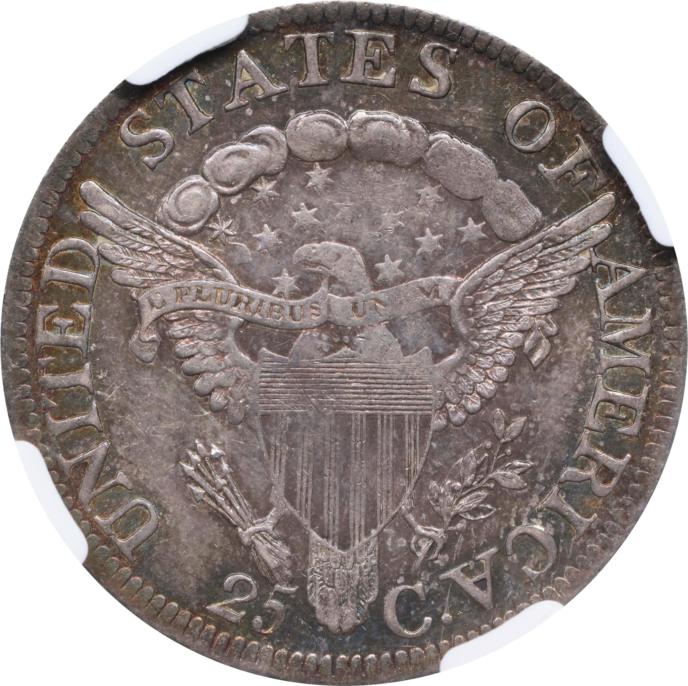 image for: 1805 Draped Bust Quarter. B-1. Rarity-4. AU-53 (NGC). CAC.