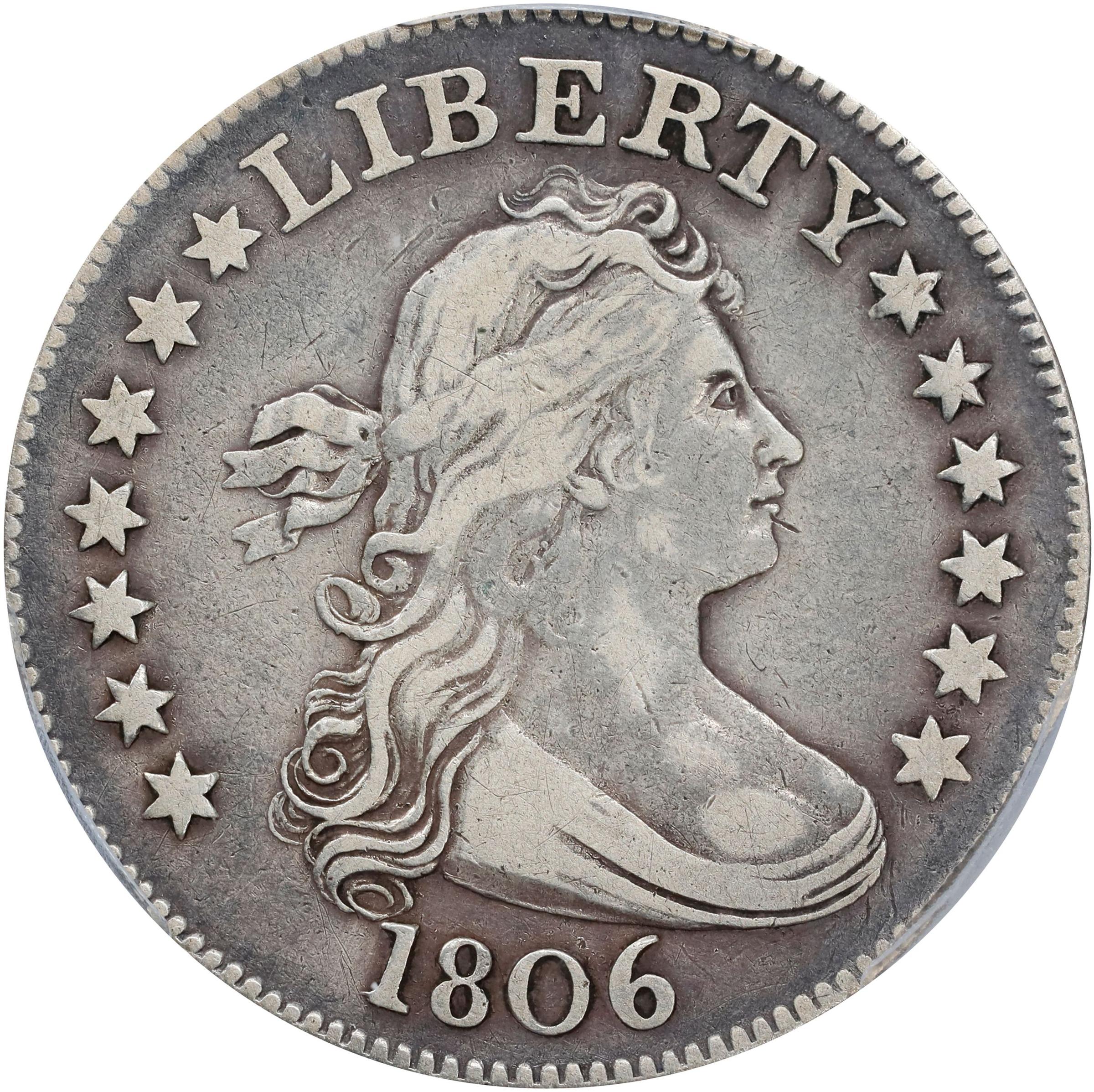 1806 Draped Bust Quarter. B-7. Rarity-5. VF-20 (PCGS).