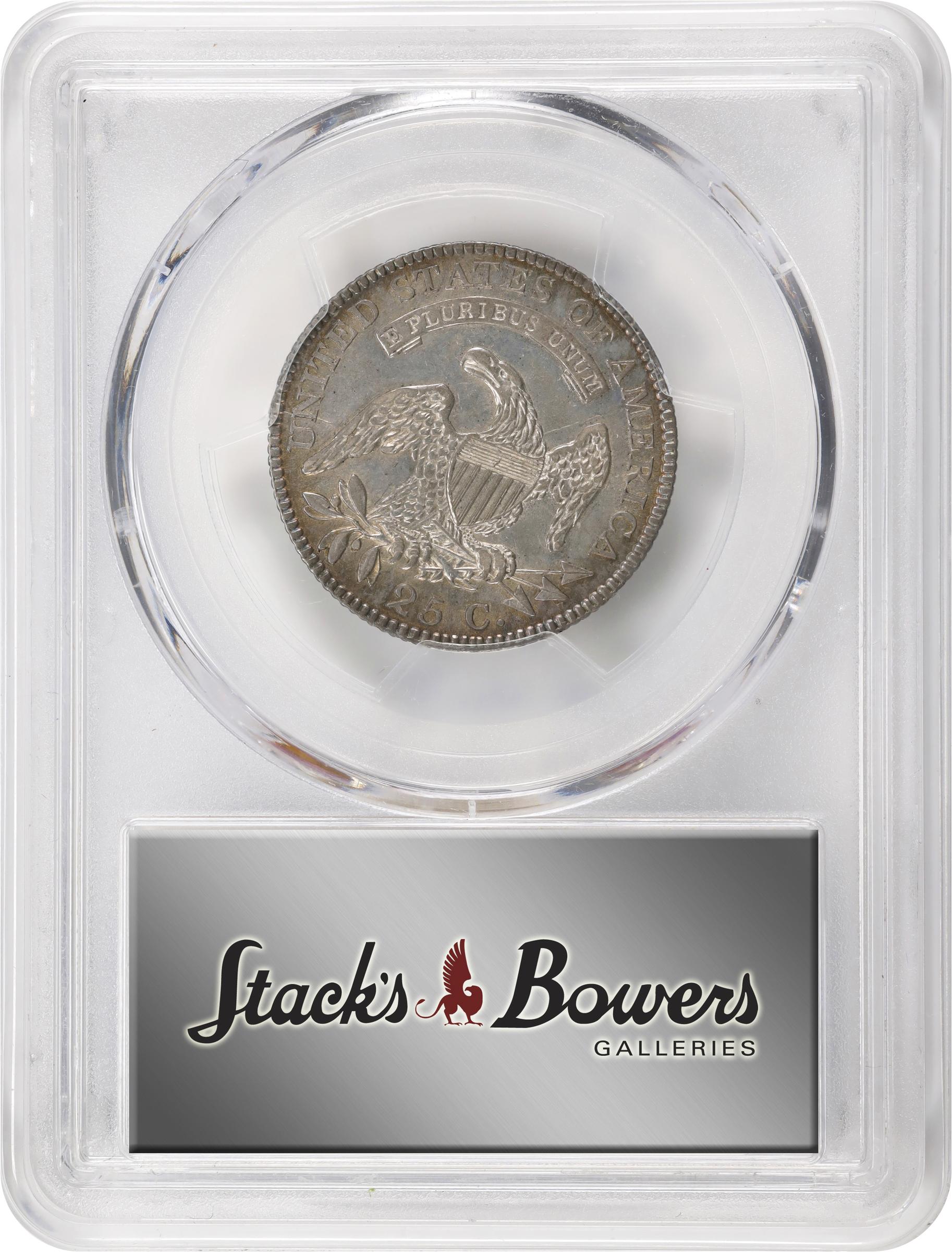 image for: 1818 Capped Bust Quarter. B-7. Rarity-4+. AU-55 (PCGS).