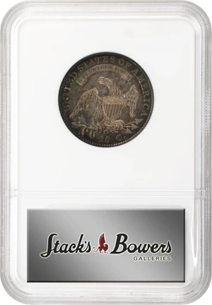 image for: 1819 Capped Bust Quarter. B-1. Rarity-5-. Large 9. AU-58 (NGC). CAC.