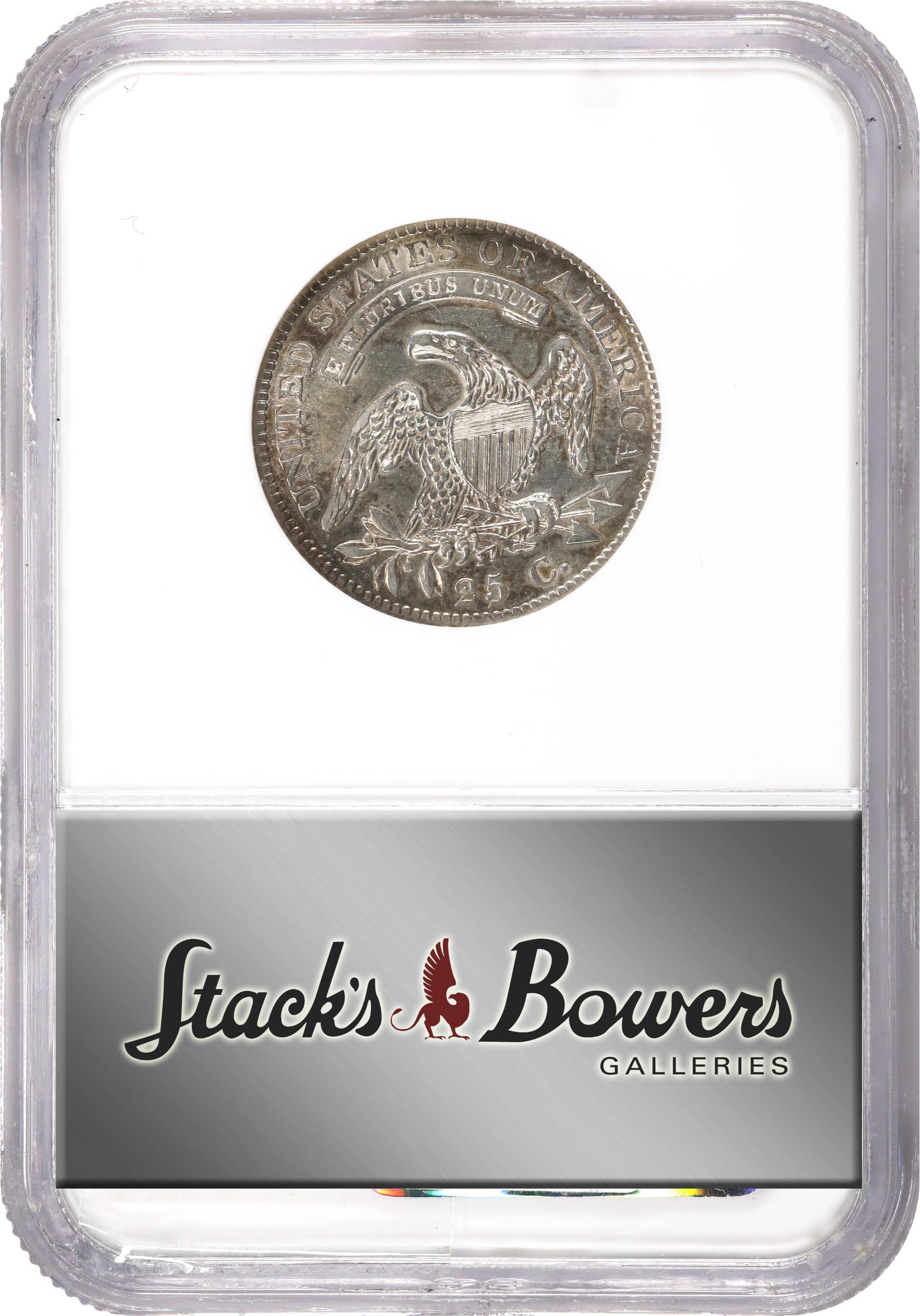 image for: 1819 Capped Bust Quarter. B-2. Rarity-3. Large 9. AU-58 (NGC).