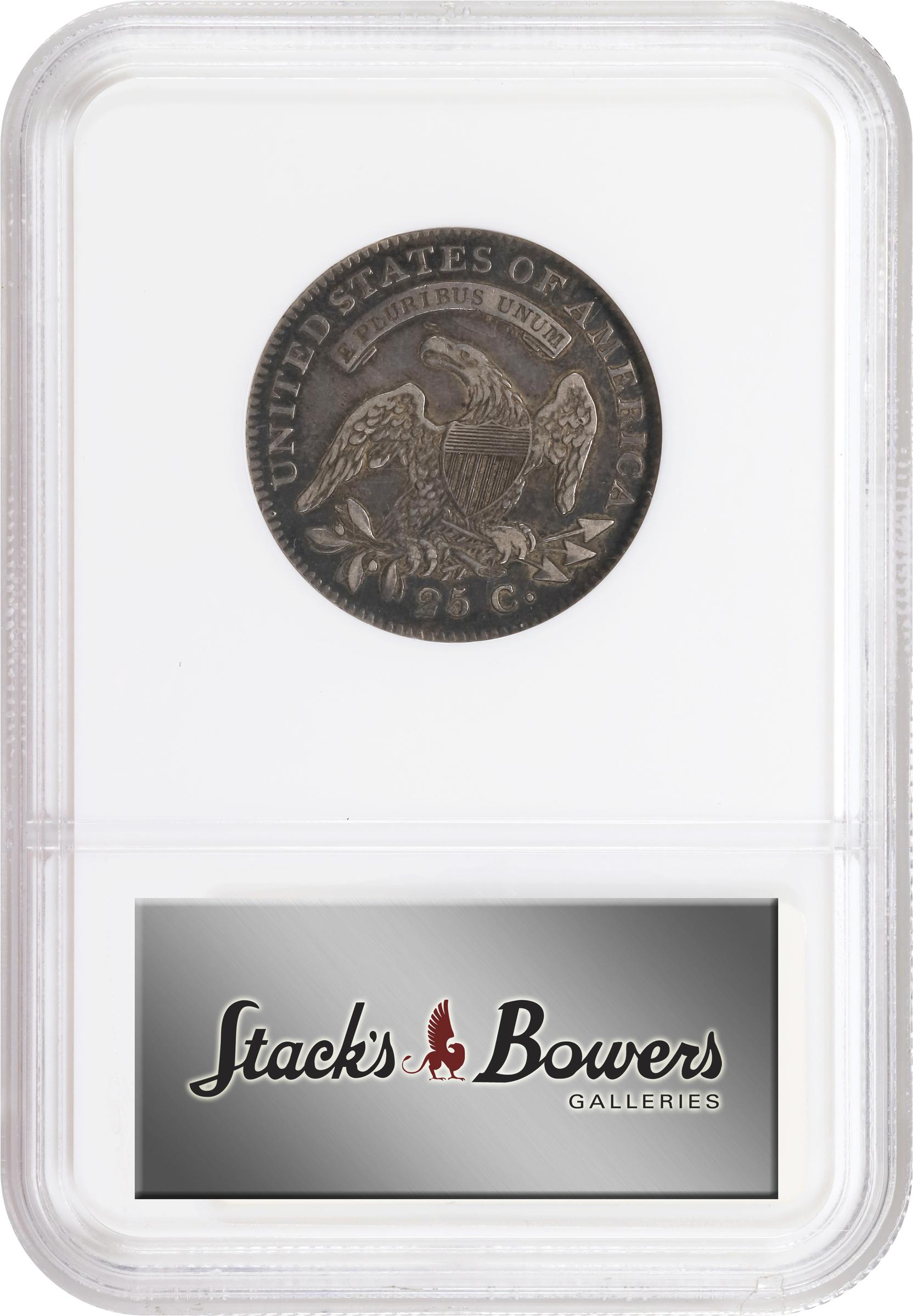 image for: 1821 Capped Bust Quarter. B-4. Rarity-3. EF-40 (NGC).