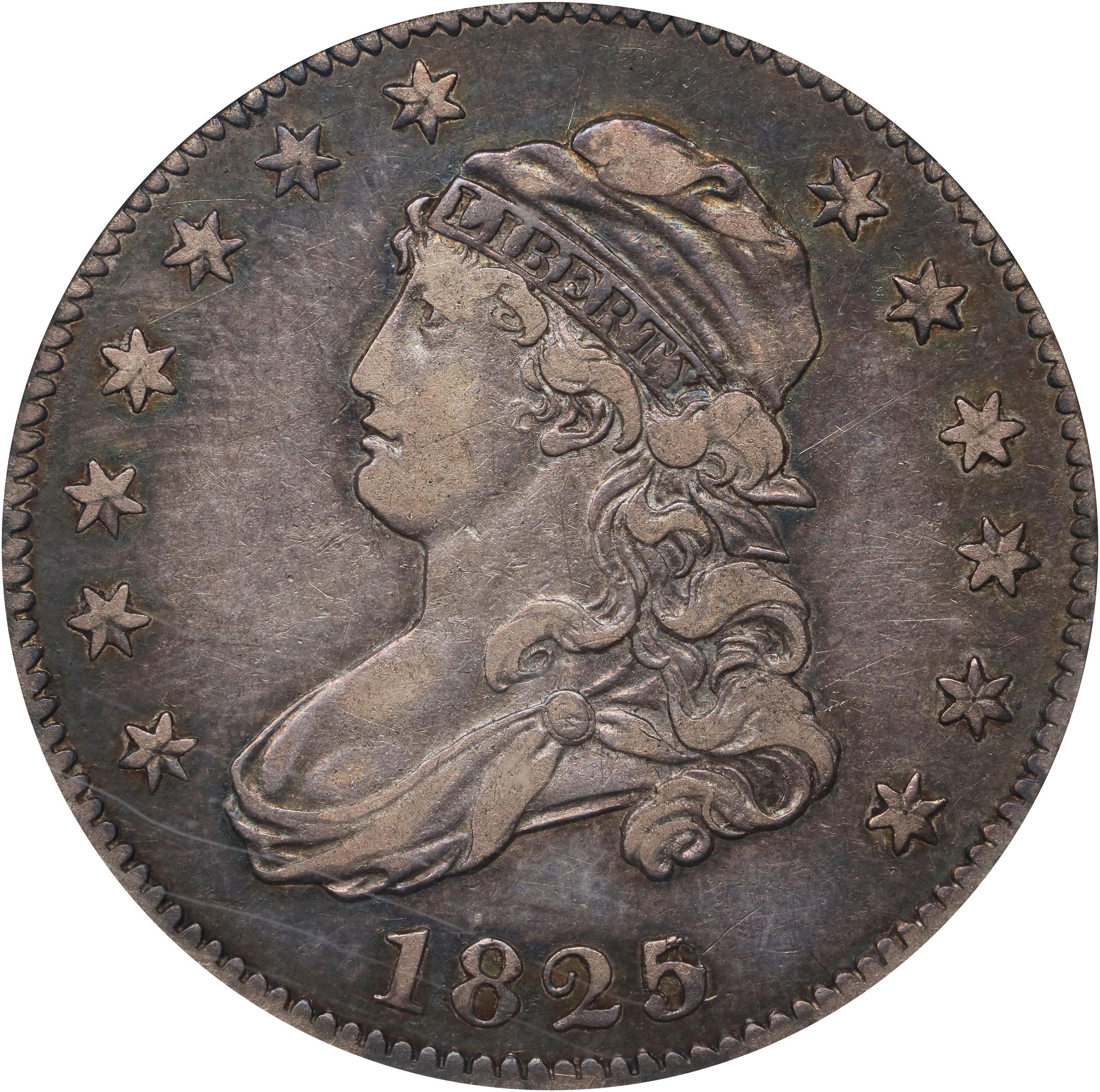image for: 1825/4/2 Capped Bust Quarter. B-1. Rarity-5. EF-45 (NGC).