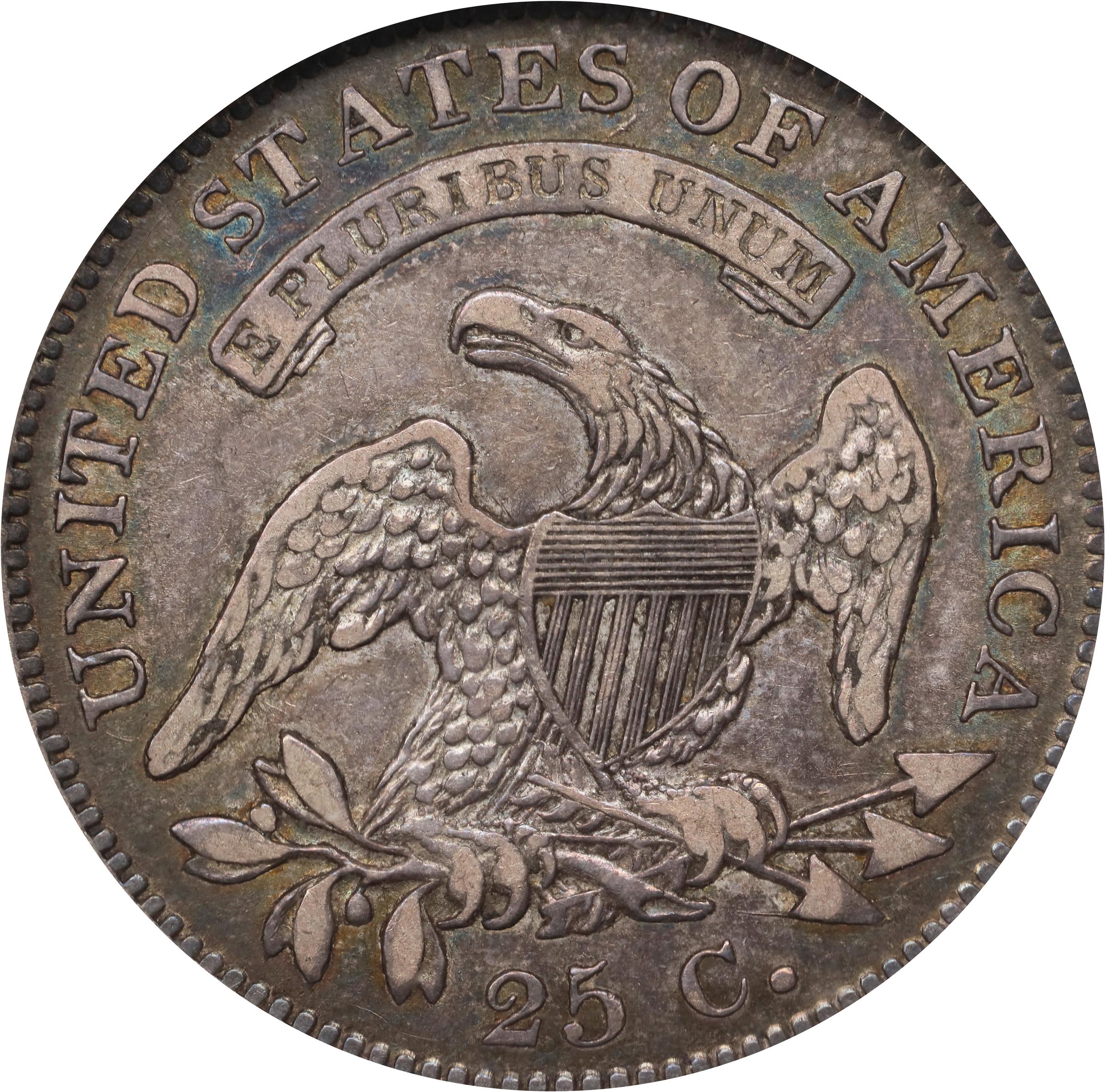 image for: 1825/4/2 Capped Bust Quarter. B-1. Rarity-5. EF-45 (NGC).