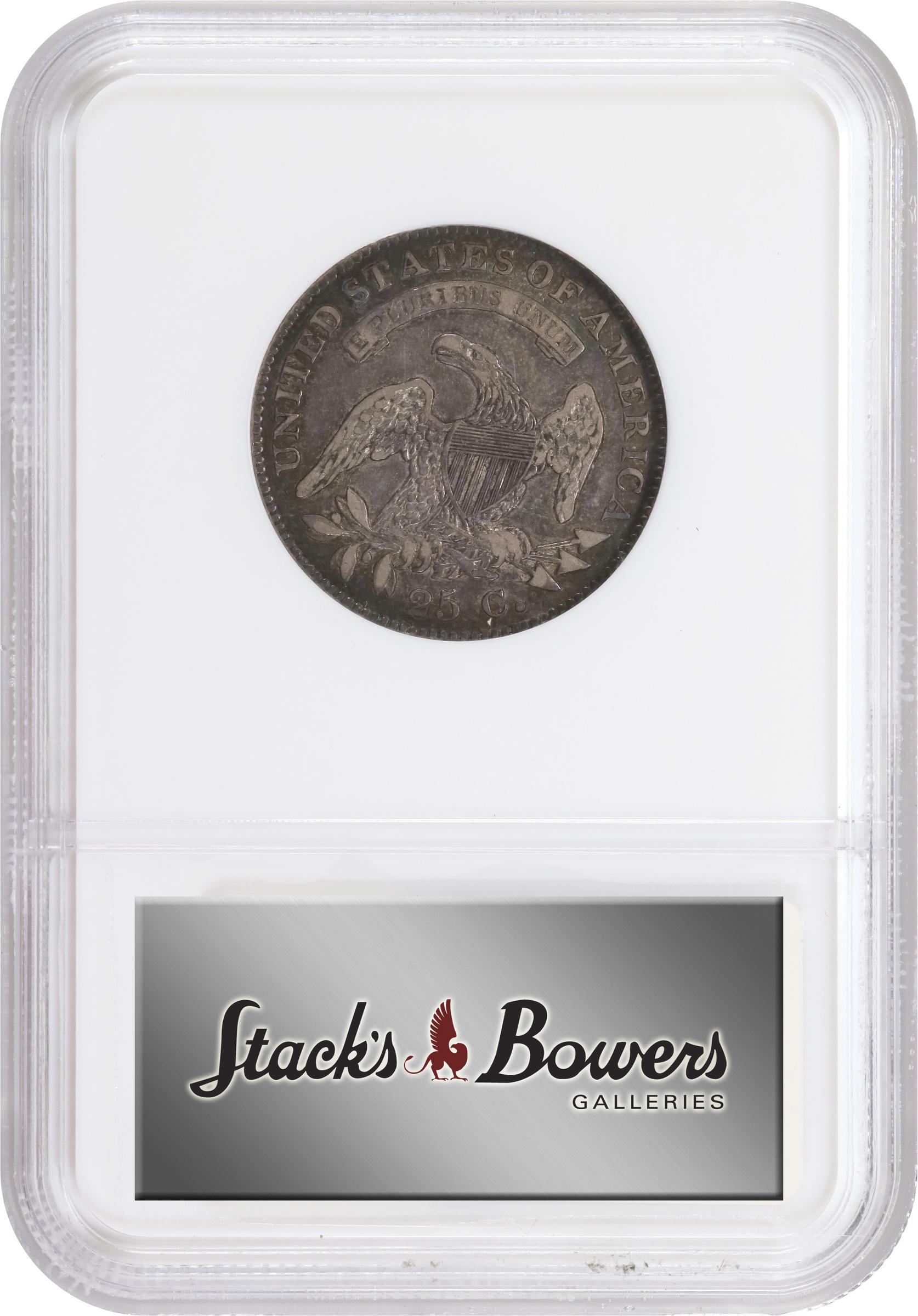 image for: 1825/4/2 Capped Bust Quarter. B-1. Rarity-5. EF-45 (NGC).