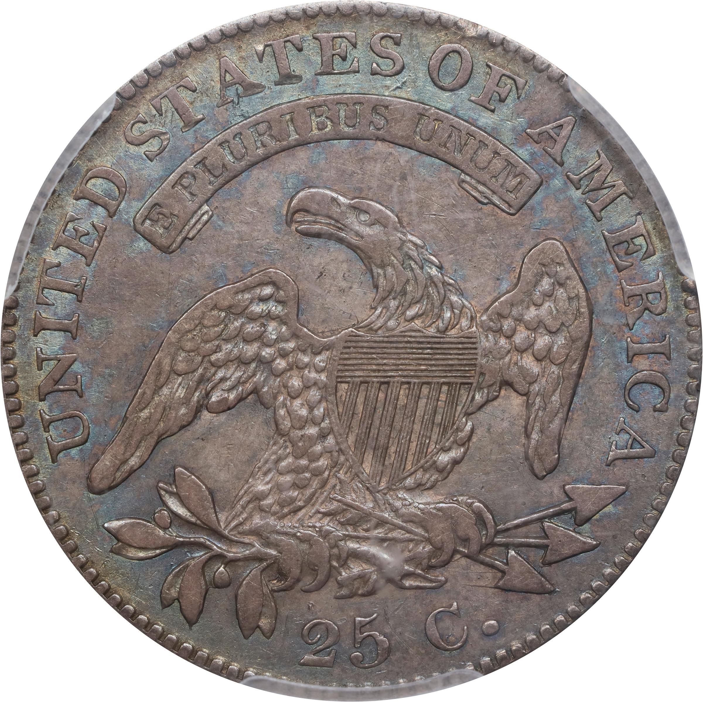 image for: 1825/4/2 Capped Bust Quarter. B-1. Rarity-5. EF-40 (PCGS).