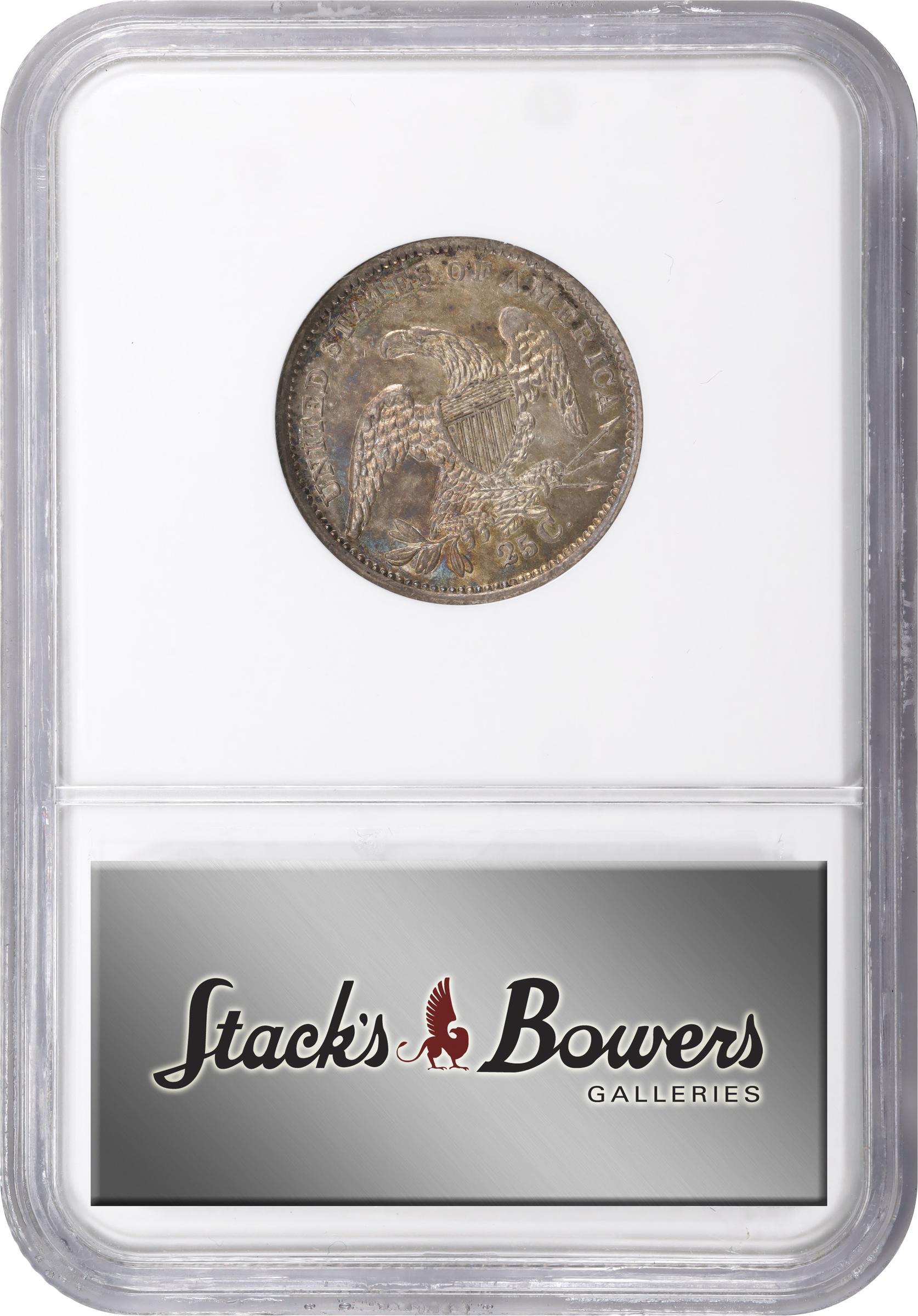 image for: 1834 Capped Bust Quarter. B-5. Rarity-5. AU-58 (NGC).