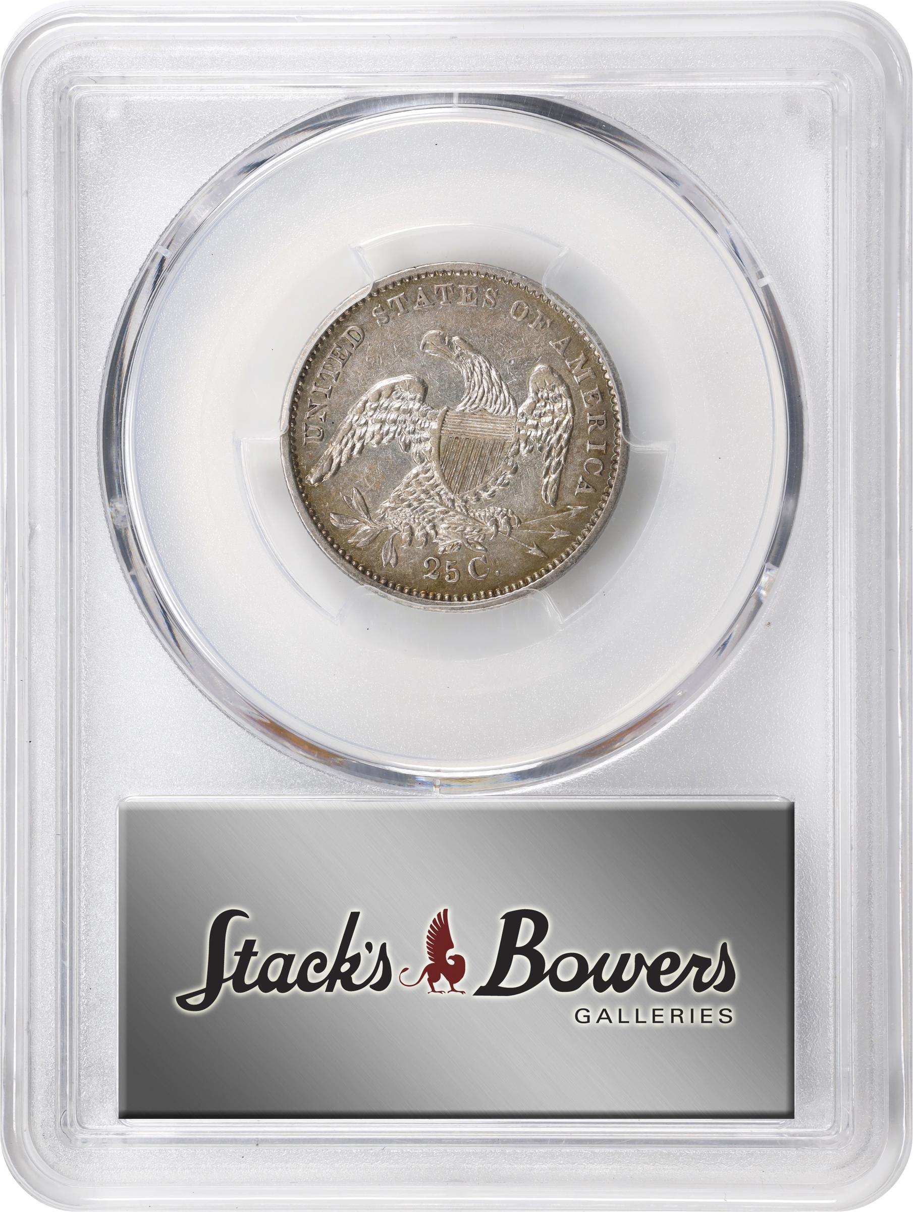 image for: 1834 Capped Bust Quarter. B-5. Rarity-5. EF-45 (PCGS).