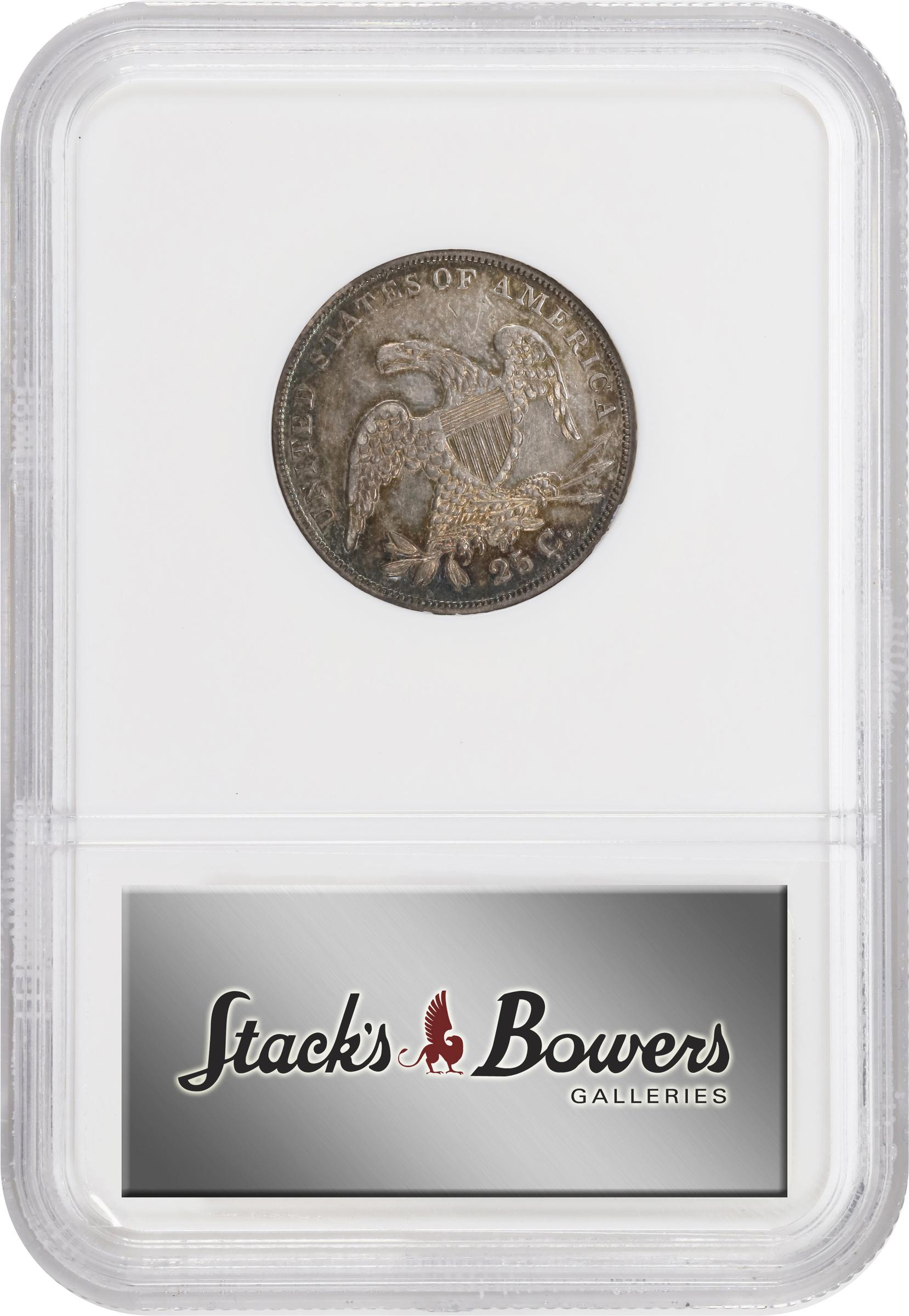 image for: 1835 Capped Bust Quarter. B-8. Rarity-4+. AU-53 (NGC).