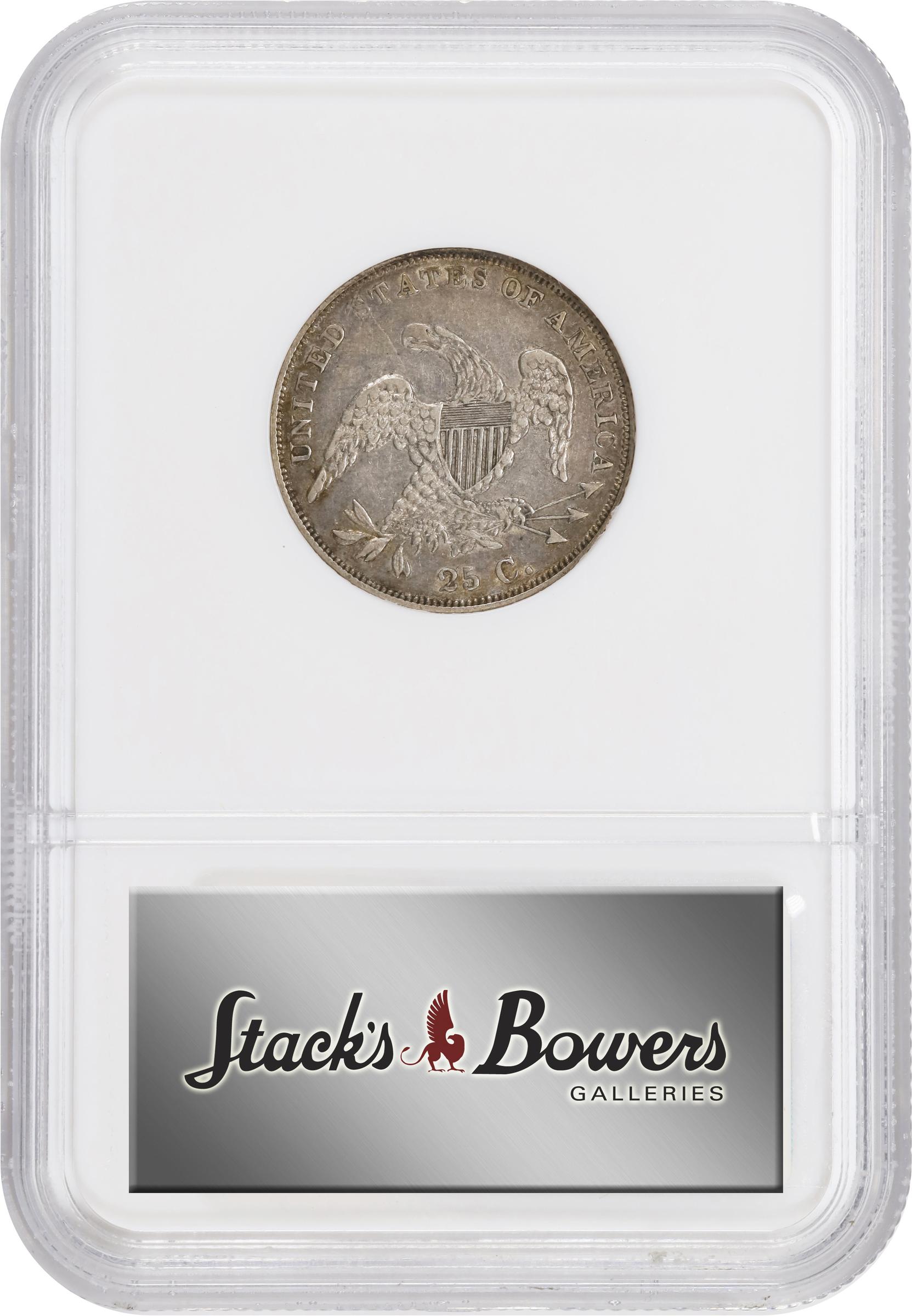 image for: 1836 Capped Bust Quarter. B-3. Rarity-1. EF-45 (NGC). CAC.