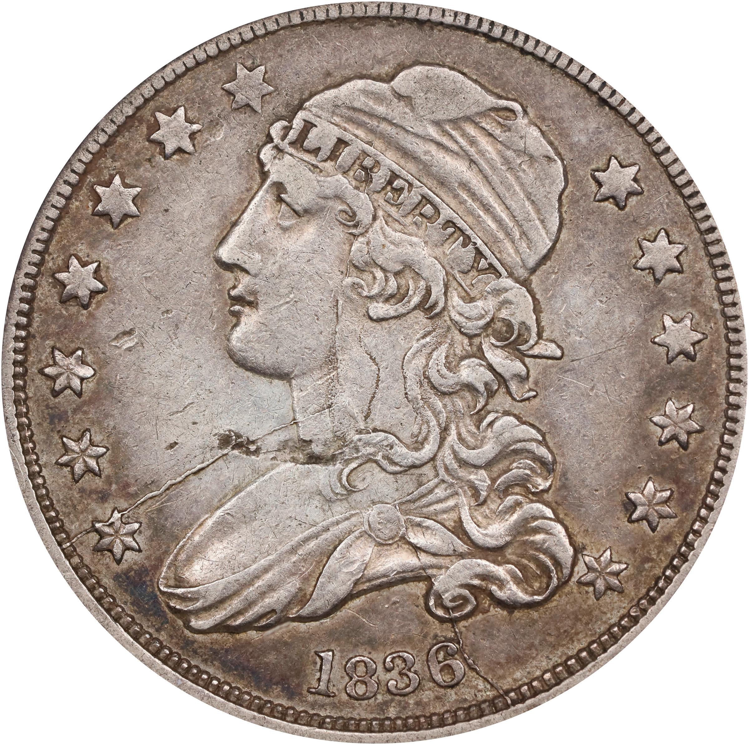 image for: 1836 Capped Bust Quarter. B-5. Rarity-6+. EF-45 (NGC).