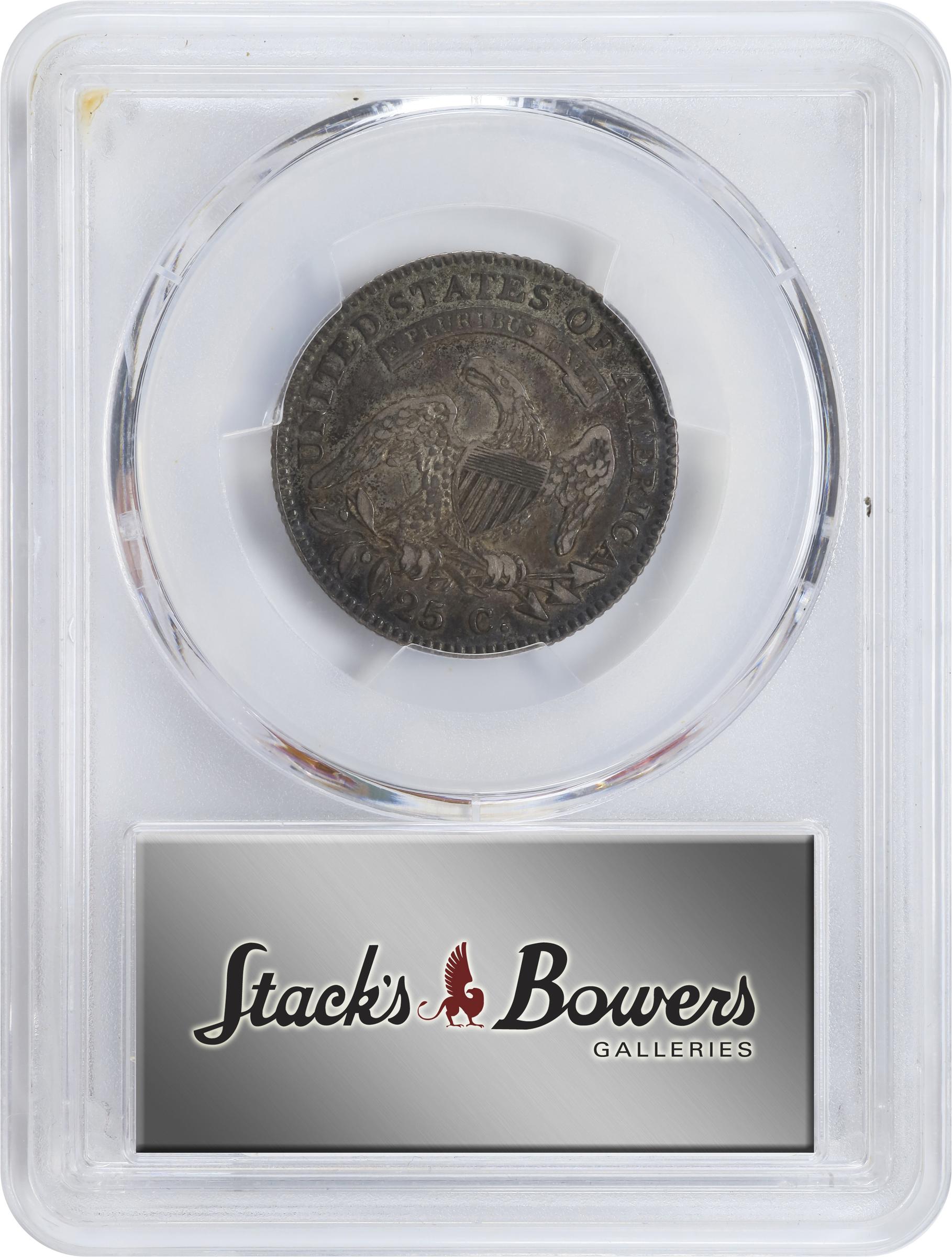 image for: 1818 Capped Bust Quarter. B-8. Rarity-2. EF-40 (PCGS). CAC.